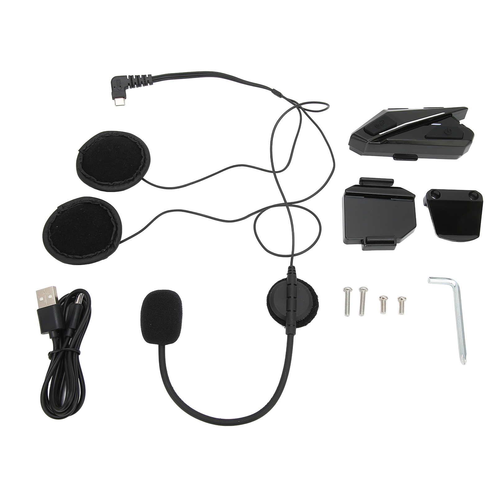 Yz06 Freisprech-headset Für Motorradhelme, Wasserdicht, Kabellos Und Geräuschreduzierend.