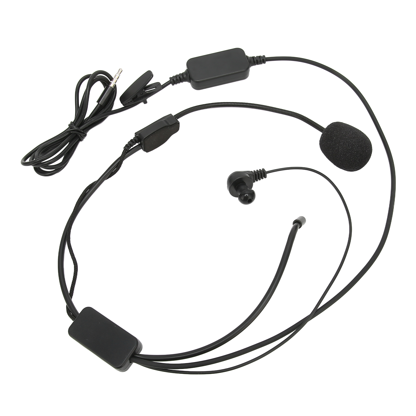 Bluetooth-in-ear-kopfhörer Mit 3,5-mm-anschluss Für Motorradhelme Mit Geräuschunterdrückung, Mikrofon Und Ein-/ausschalter Für Vnetphone V6 V4