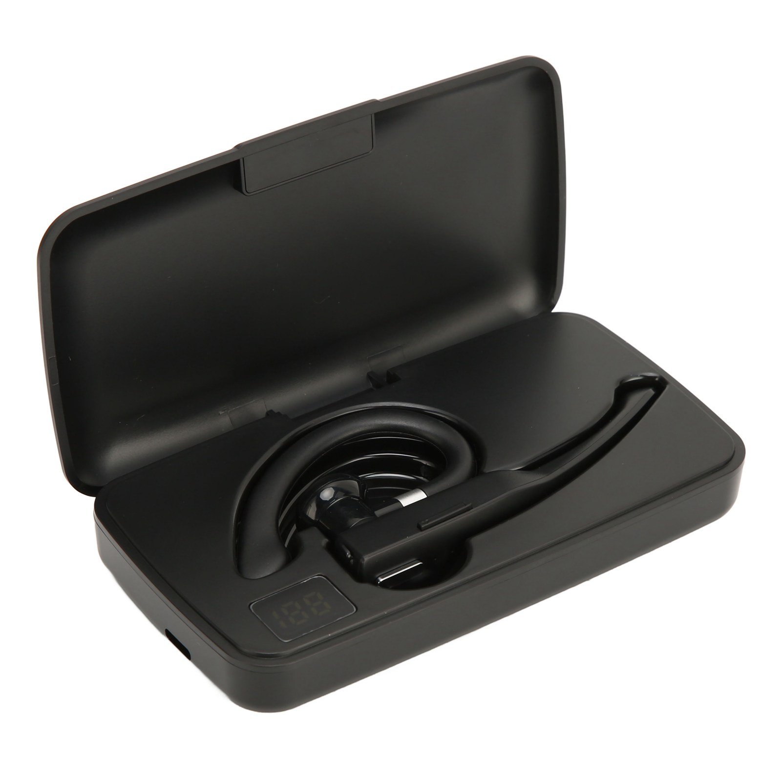 Kabelloses Bluetooth-headset Mit Freisprechfunktion, Integriertem Mikrofon, Einem Einzelnen Ohrhörer Und Ladecase Für Autofahren Und Geschäftliche Zwecke