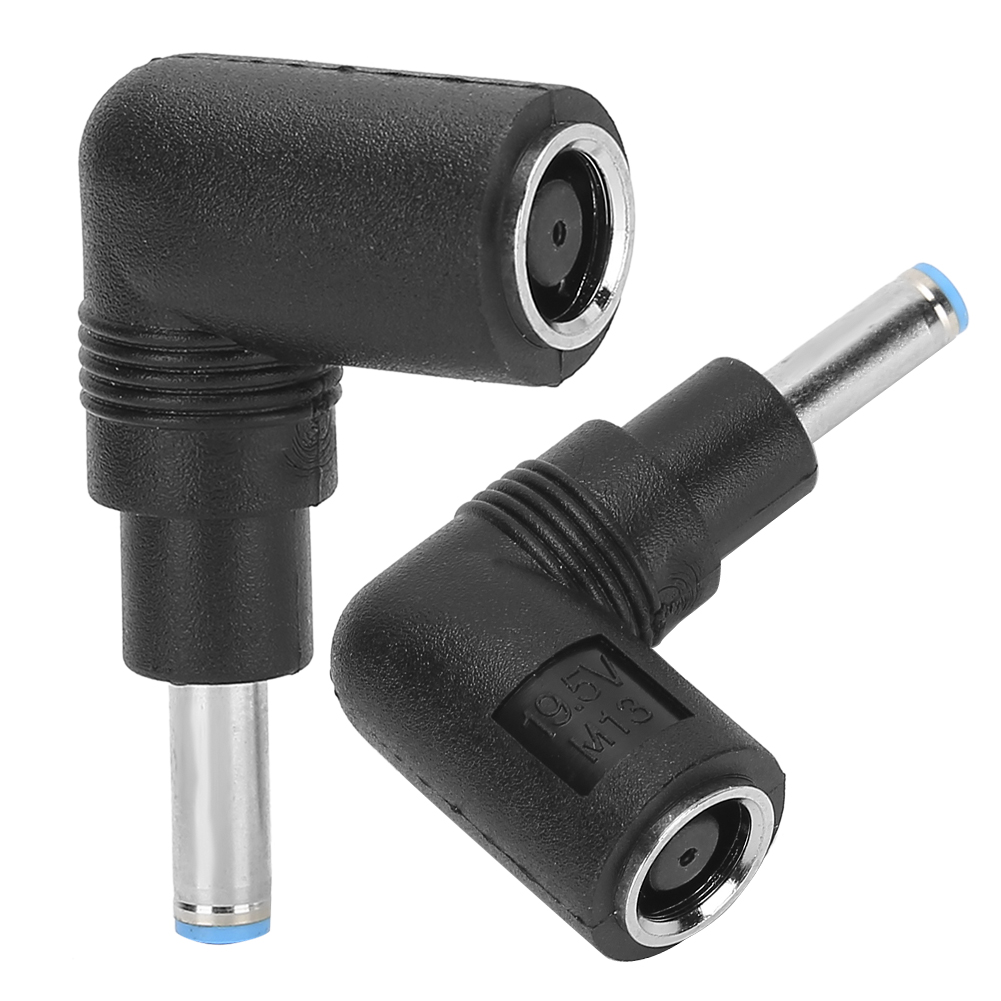 2er-pack Ladeadapter Mit Abgewinkeltem Stromanschluss (7,4 X 5,0 Mm Auf 4,5 X 3,0 Mm) Mit Stift Für Hp