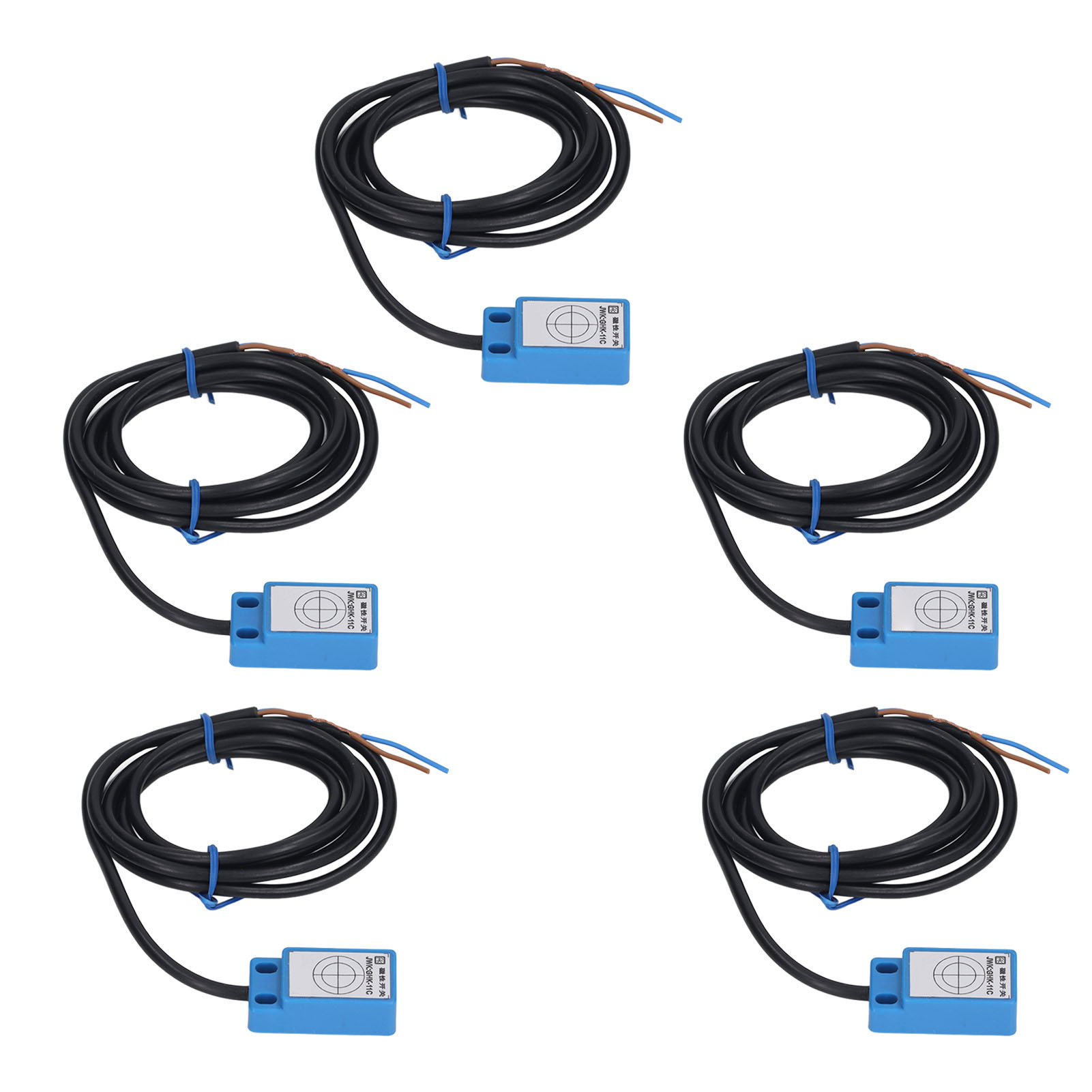 Packung Mit 5 Normalerweise Offenen, 2-adrigen Magnetschaltern Mit Hochfrequentem Magnetischem Näherungssensor, Dc/ac 5-200 V, 100 Ma