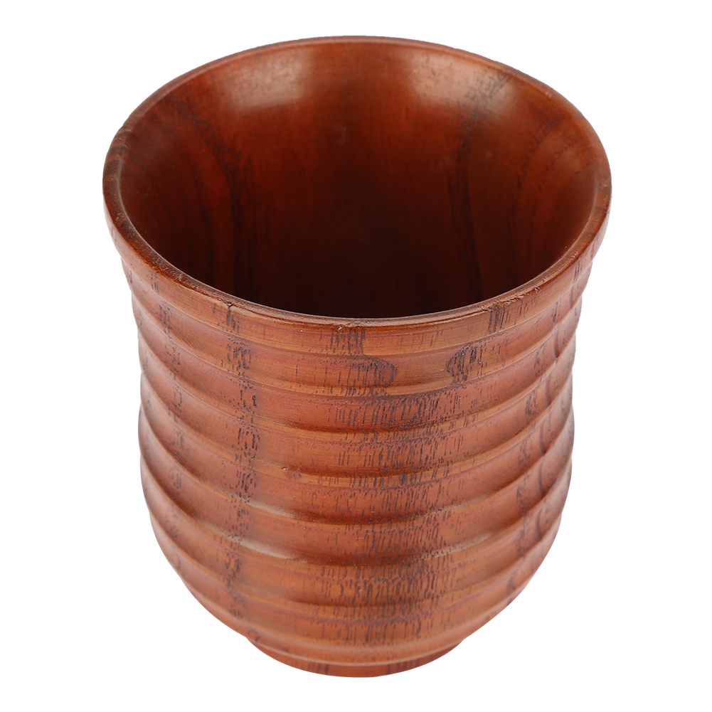 Kollektion Klassischer Zylindrischer Teetassen Aus Holz Und Holzdraht, Perfekt Zum Verschenken