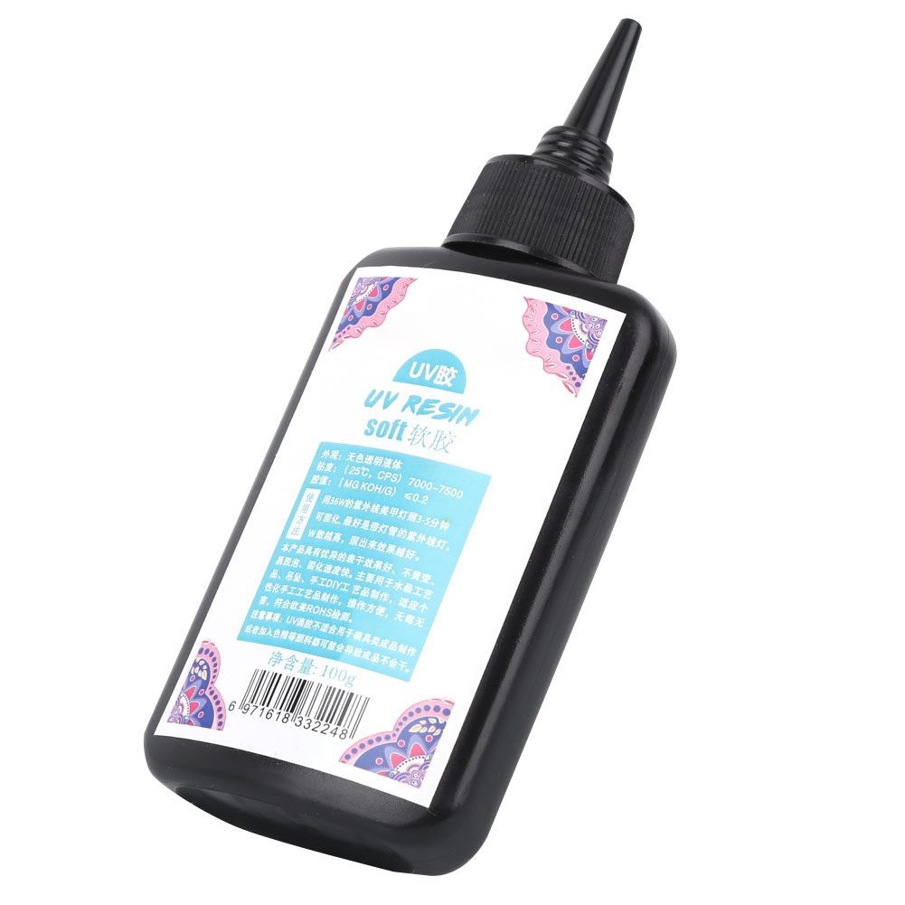 Uv-härtender, Flexibler, Schnell Trocknender Harzklebstoff Zur Herstellung Von Bekleidungs- Und Schmuckaccessoires (100 G)