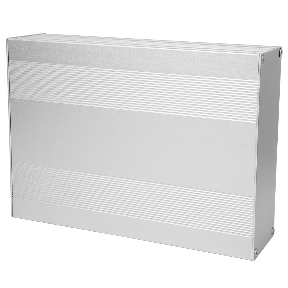 Teilbares Aluminium-projektgehäuse, Mattsilberne Oberfläche, Für Diy-leiterplattenverbindungen, 54 X 145 X 200 Mm