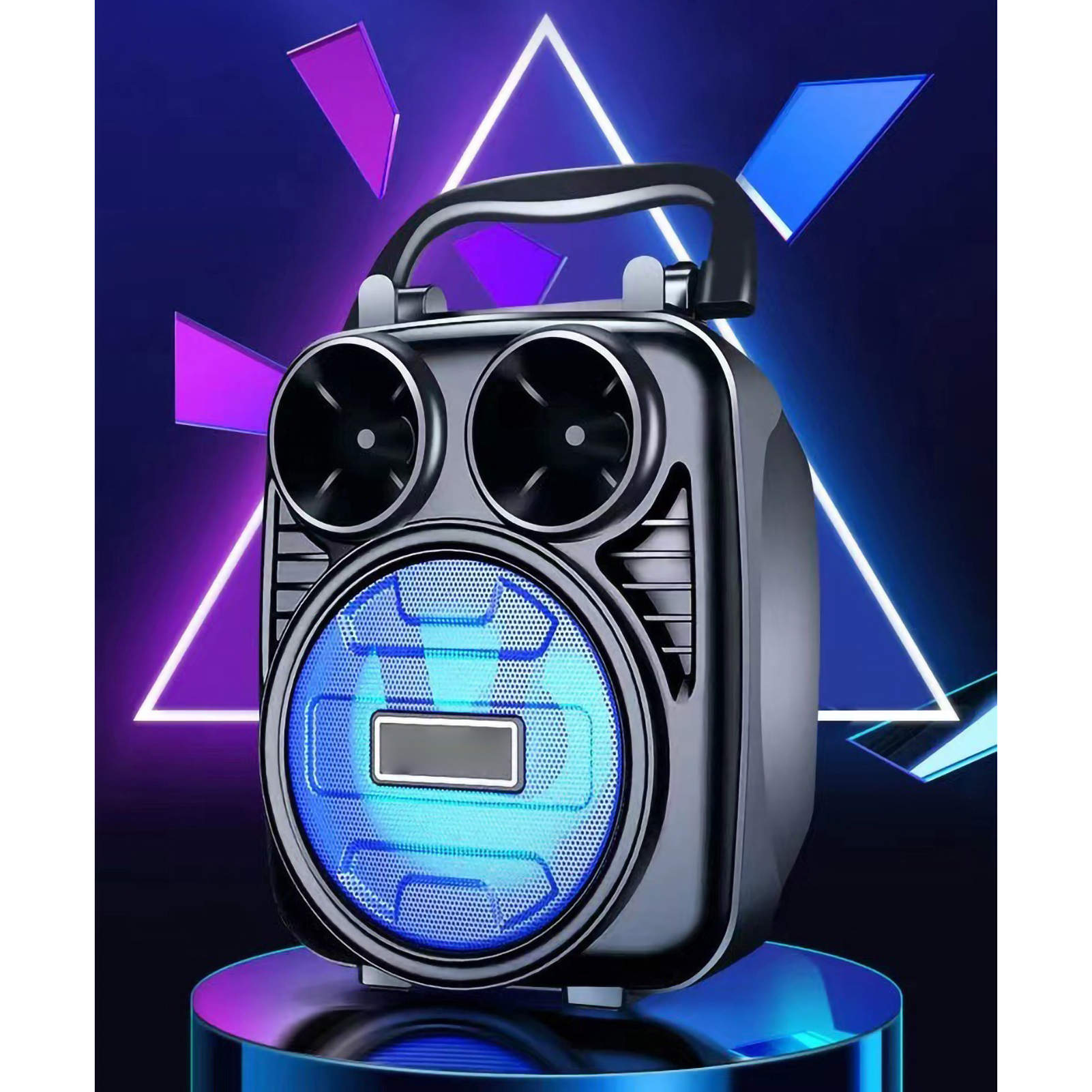 Tragbarer, Kabelloser Multifunktions-bluetooth-lautsprecher, Hohe Leistung Und Tiefe Bässe, Ideal Für Den Einsatz Im Freien, Zu Hause Und Im Auto (jhw-1182, Blau).