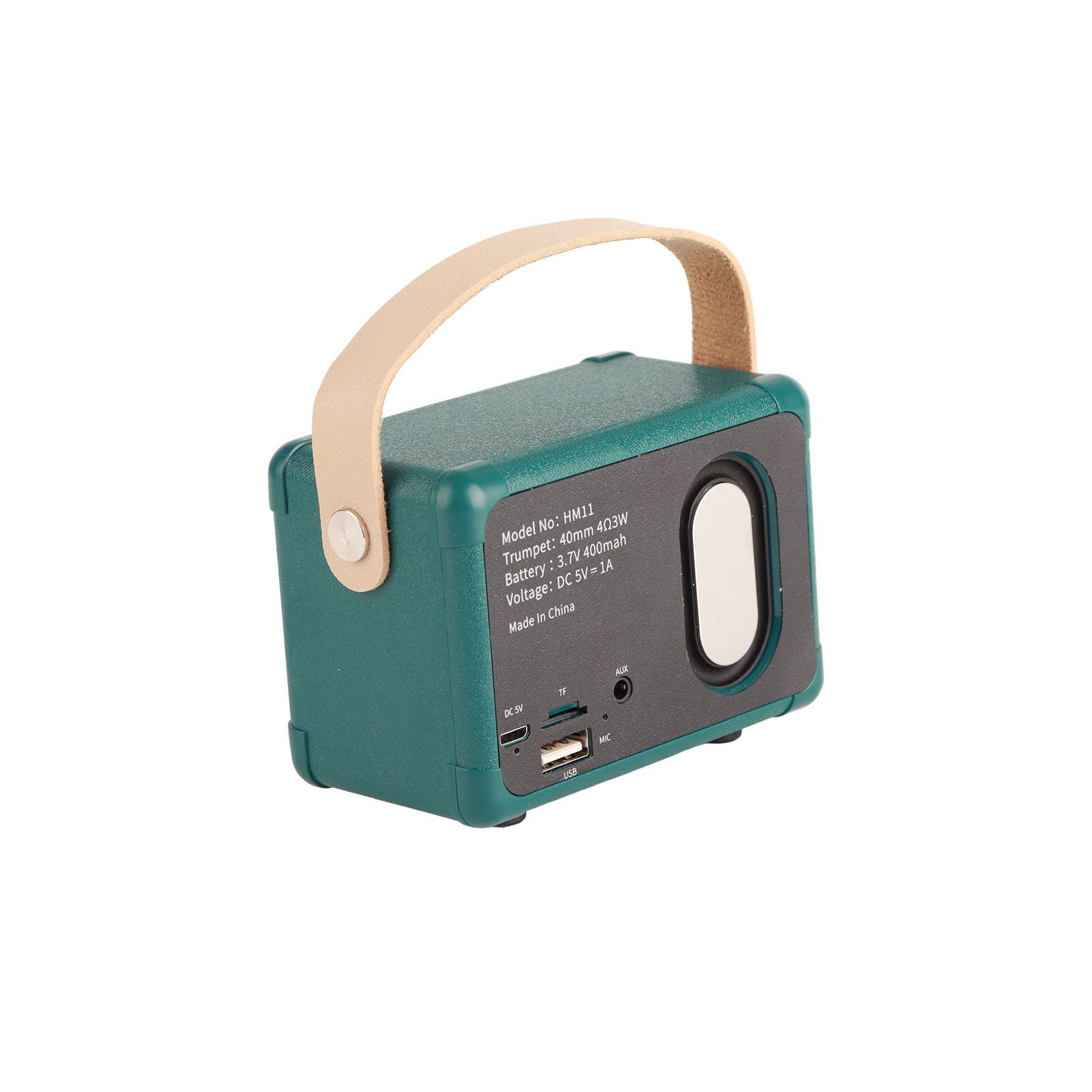 Retro-bluetooth-lautsprecher, Klassischer, Altmodischer Mini-lautsprecher Für Den Mobilen Einsatz, Grün