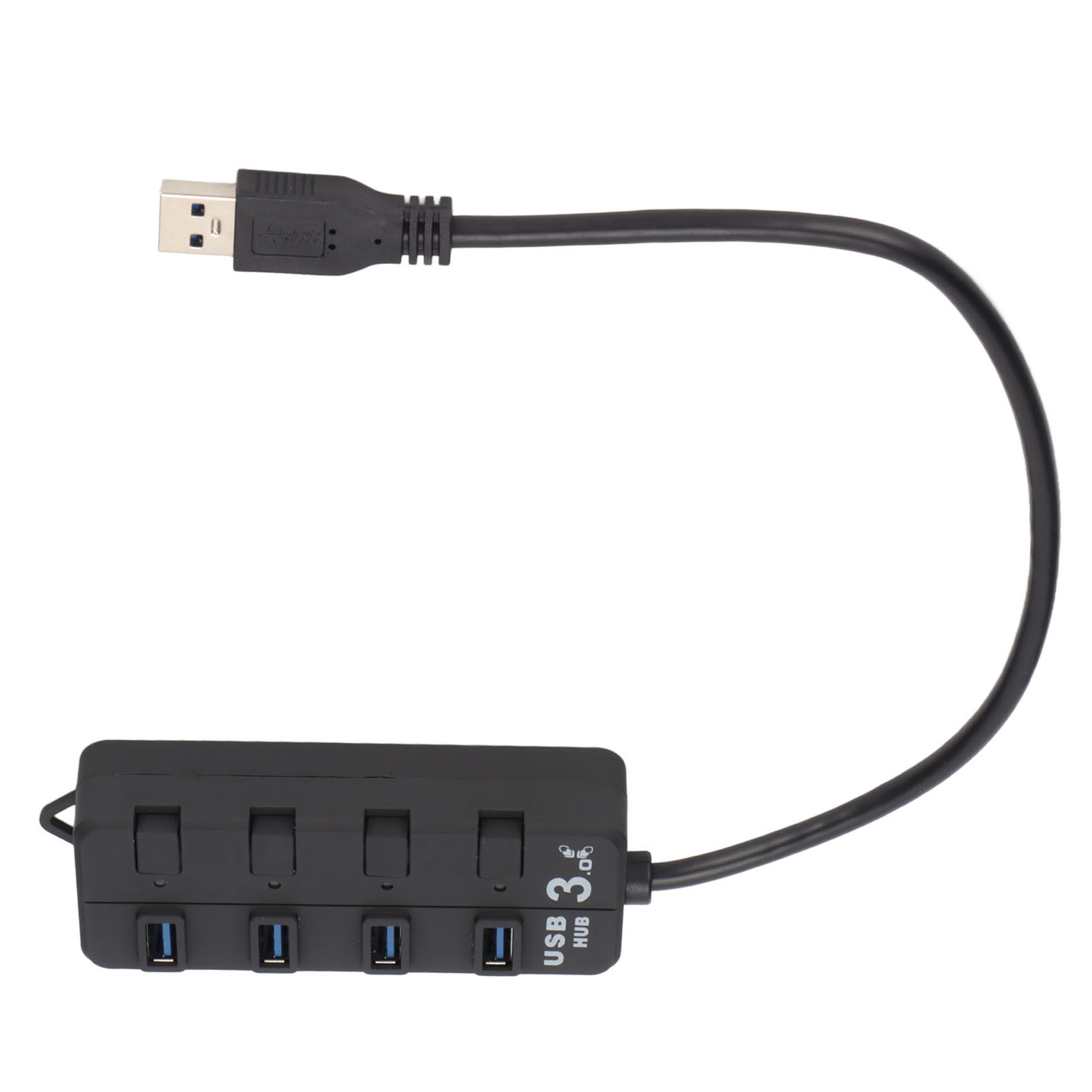 4-port-usb-hub, Separater Netzschalter, Stabile Übertragung, 3,5-mm-anschluss, Elektronisches Netzteil