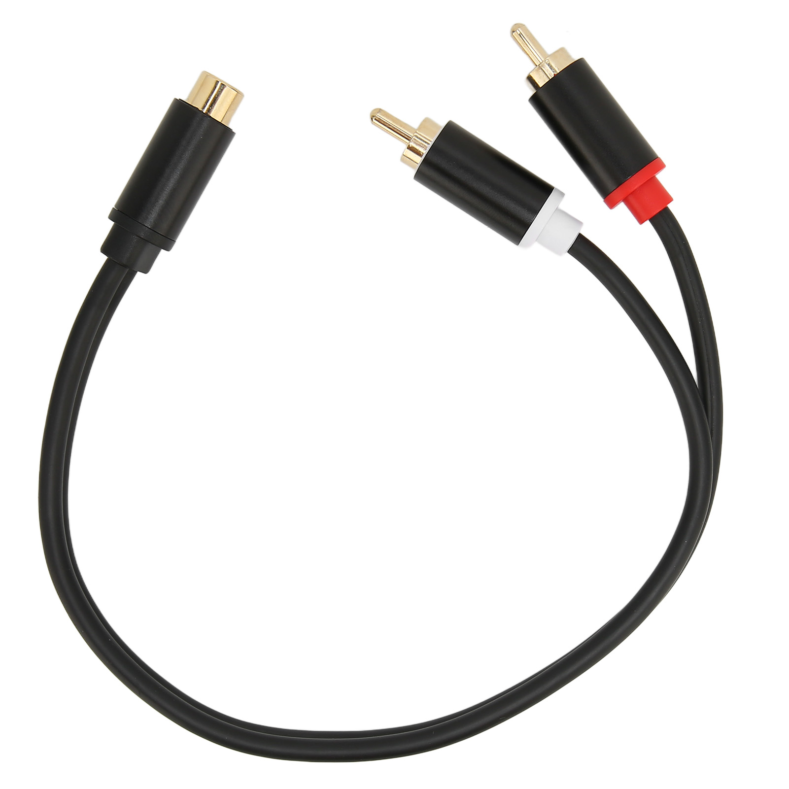 Vergoldetes Y-kabel Mit Rca-buchse Auf 2 Rca-stecker Für Subwoofer, Cd-player, Verstärker Und Fernseher.