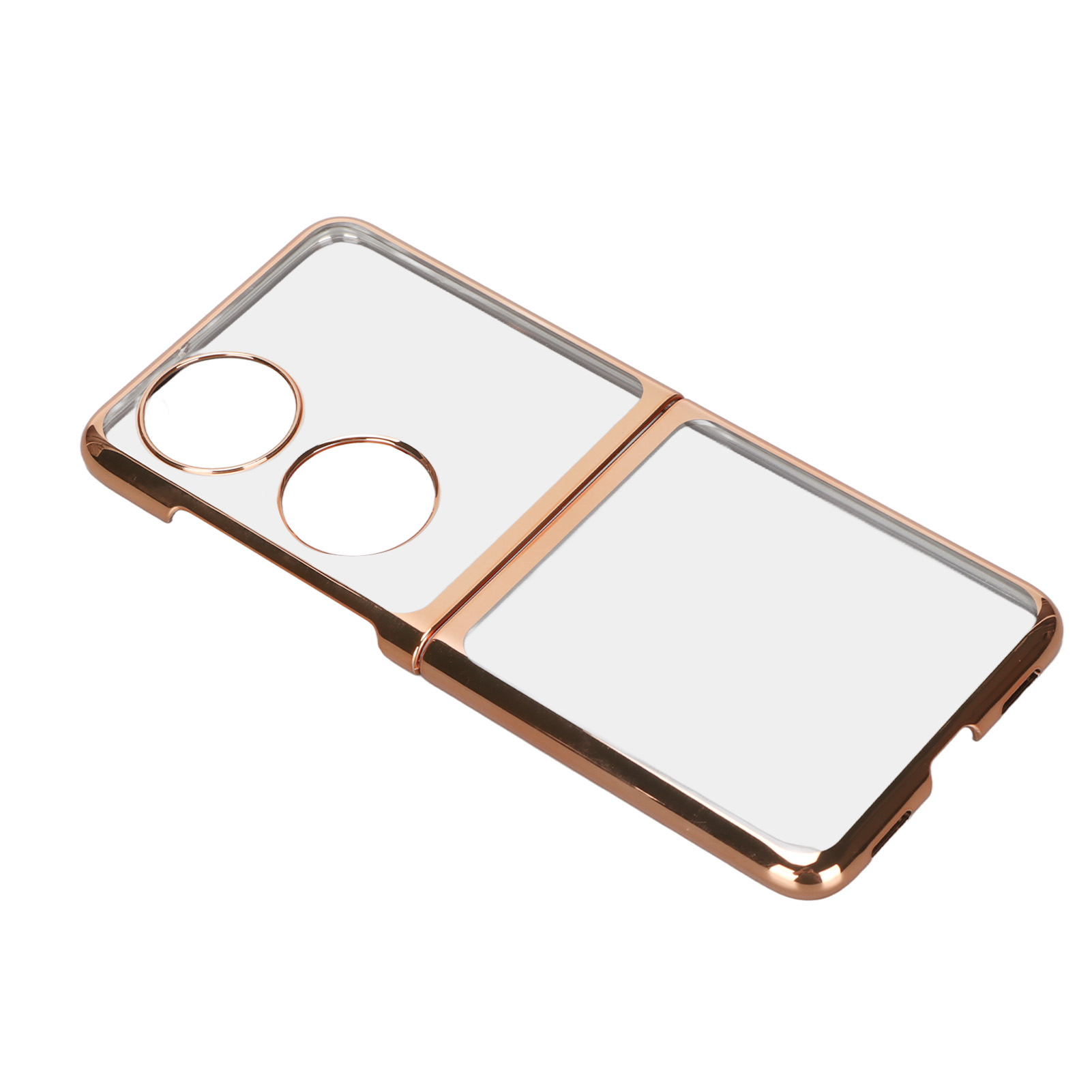 Faltbare Schutzhülle Für Das Huawei P50 Pocket Mobiltelefon, Vergoldet, Aus Galvanisiertem Polycarbonat.