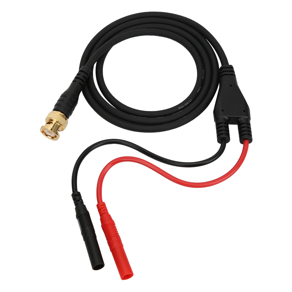 Vergoldetes Testkabel Aus Reinem Kupfer P1065 Mit Bnc-stecker Und 4 Mm Sicherheits-bananenstecker.