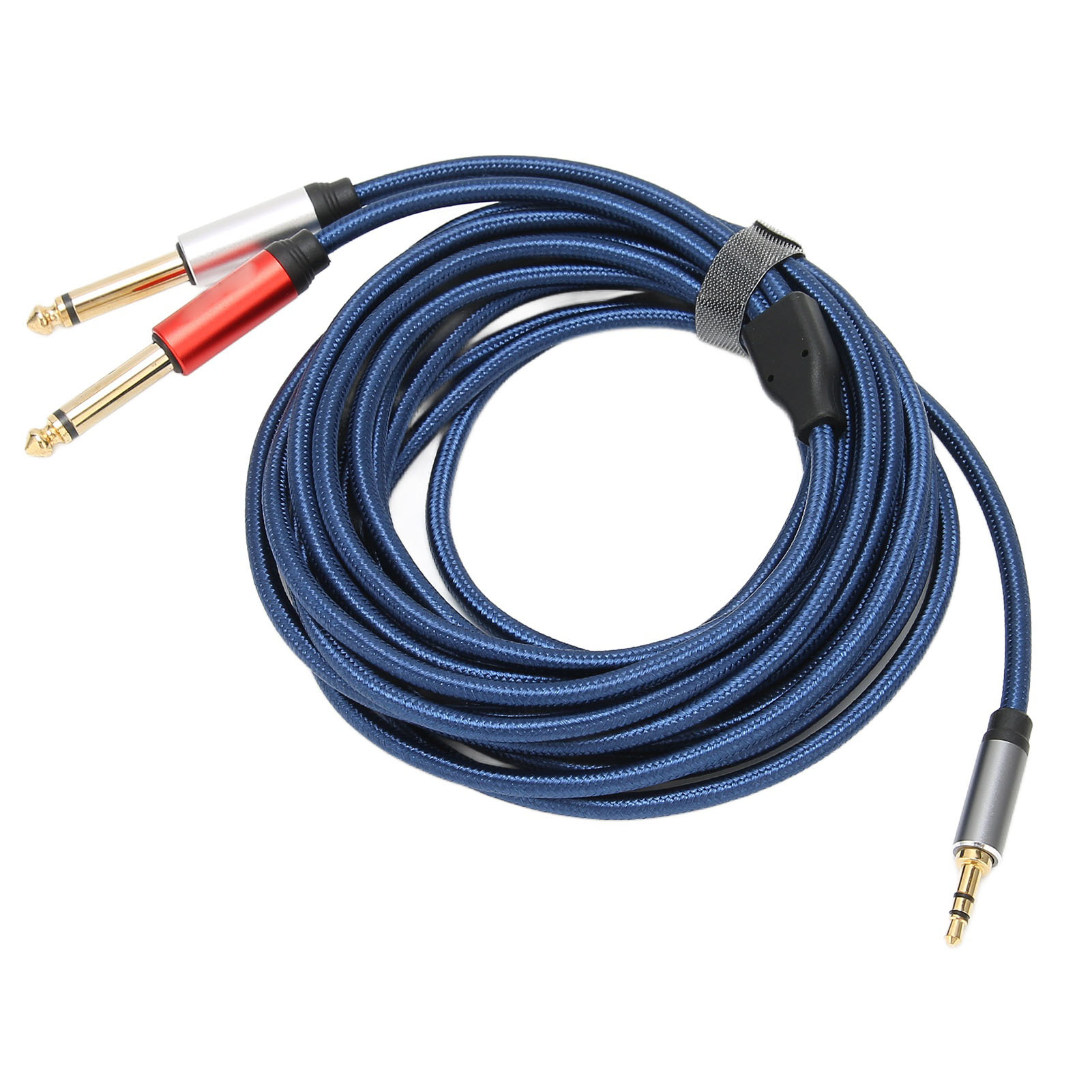 Stereo-audio-splitterkabel Mit 3,5-mm-klinkenstecker Auf Zwei 6,35-mm-mono-klinkenstecker Für Dvd-player, Fernseher Und Mp3-player