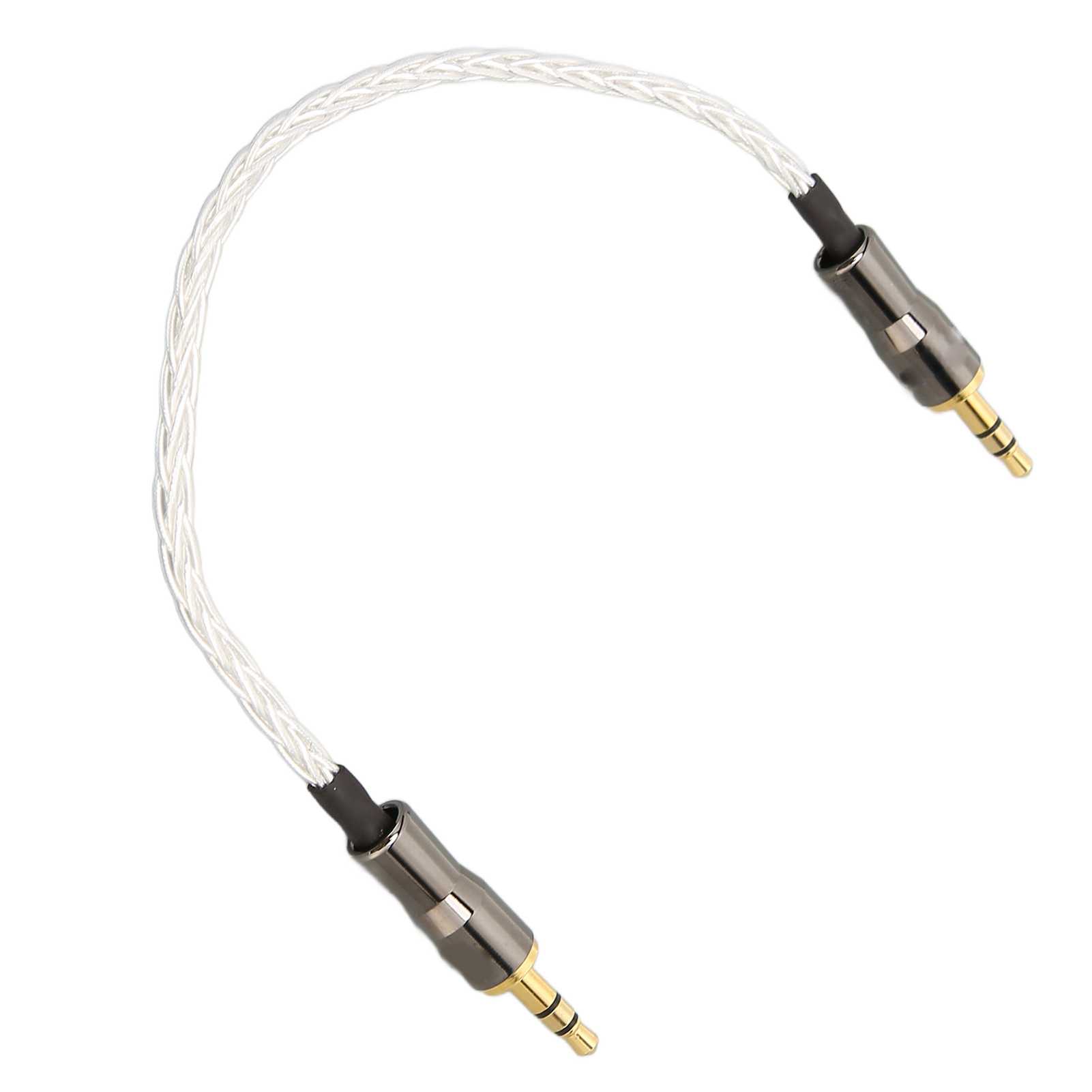 Preffair 3,5-mm-auf-3,5-mm-adapterkabel, 8 Versilberte Occ-leiter, Für Handys, Tablets Und Computer