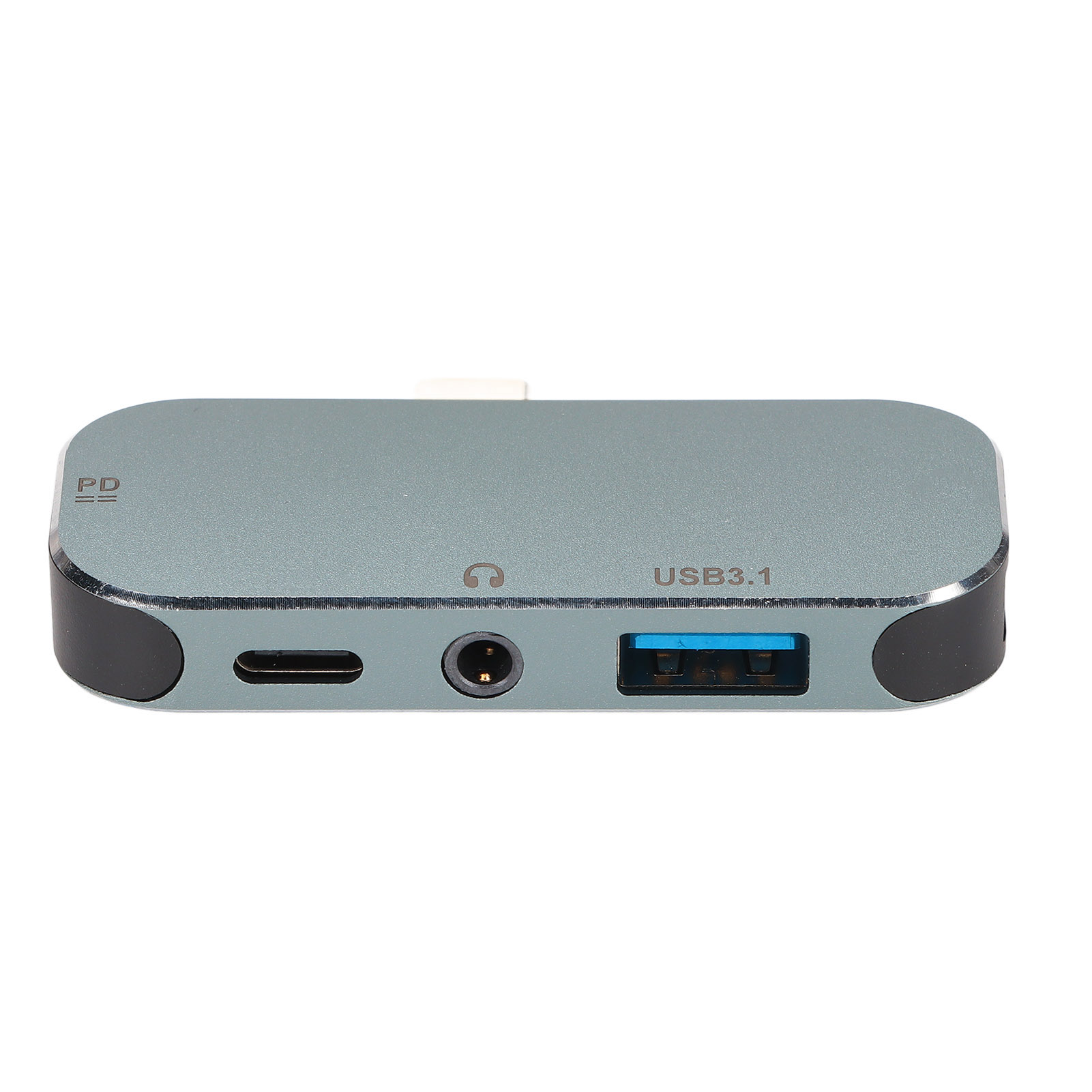 Hot-swap-fähiger 5-in-1-usb-c-hub Mit 10-gbit/s-pd-schnellladefunktion Und 100-w-leistungsabgabe, 3,5-mm-kopfhöreranschluss. Kompatibel Mit Windows, Android Und Macos.