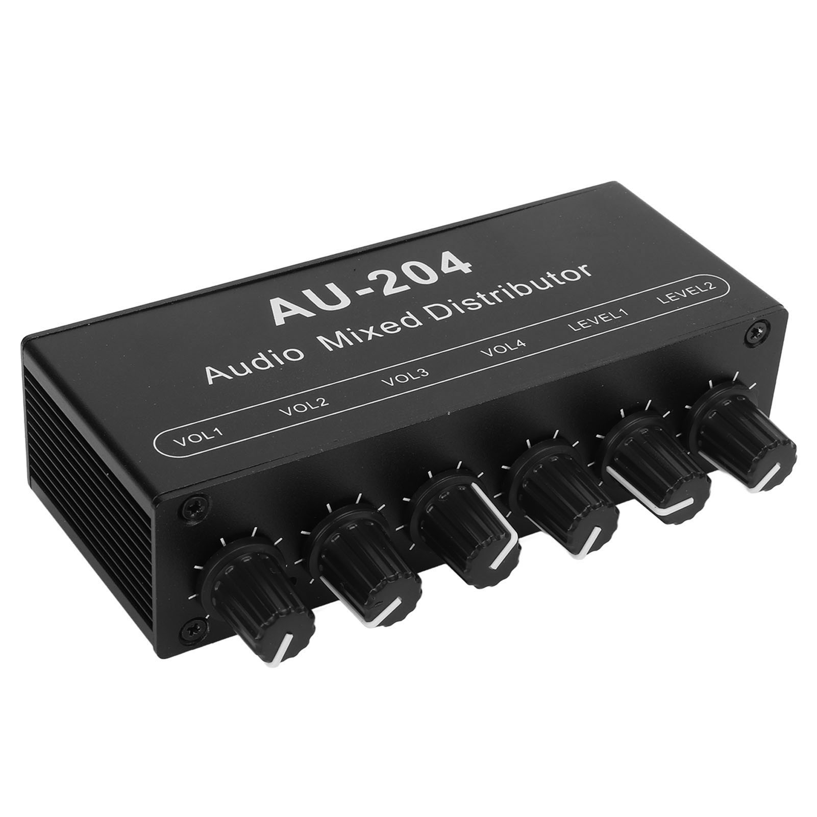 Stereo-audio-splitter, Mini-vorverstärker, Kopfhörerverstärker, 2 Eingänge, 4 Ausgänge, 3,5-mm-klinkenbuchse