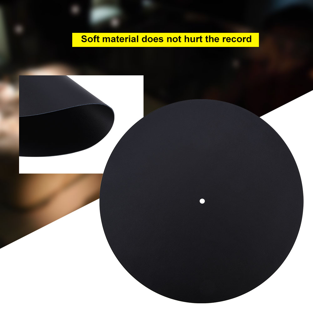 Flache, Weiche, Antistatische Matte Aus Echtem Leder Für Plattenspieler (1,5 Mm)