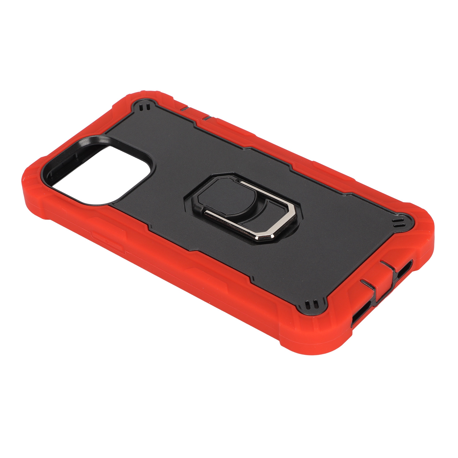 Kratzfeste Schutzhüllen Mit Ständer Für Iphone 13 Pro Max (rot Und Schwarz)