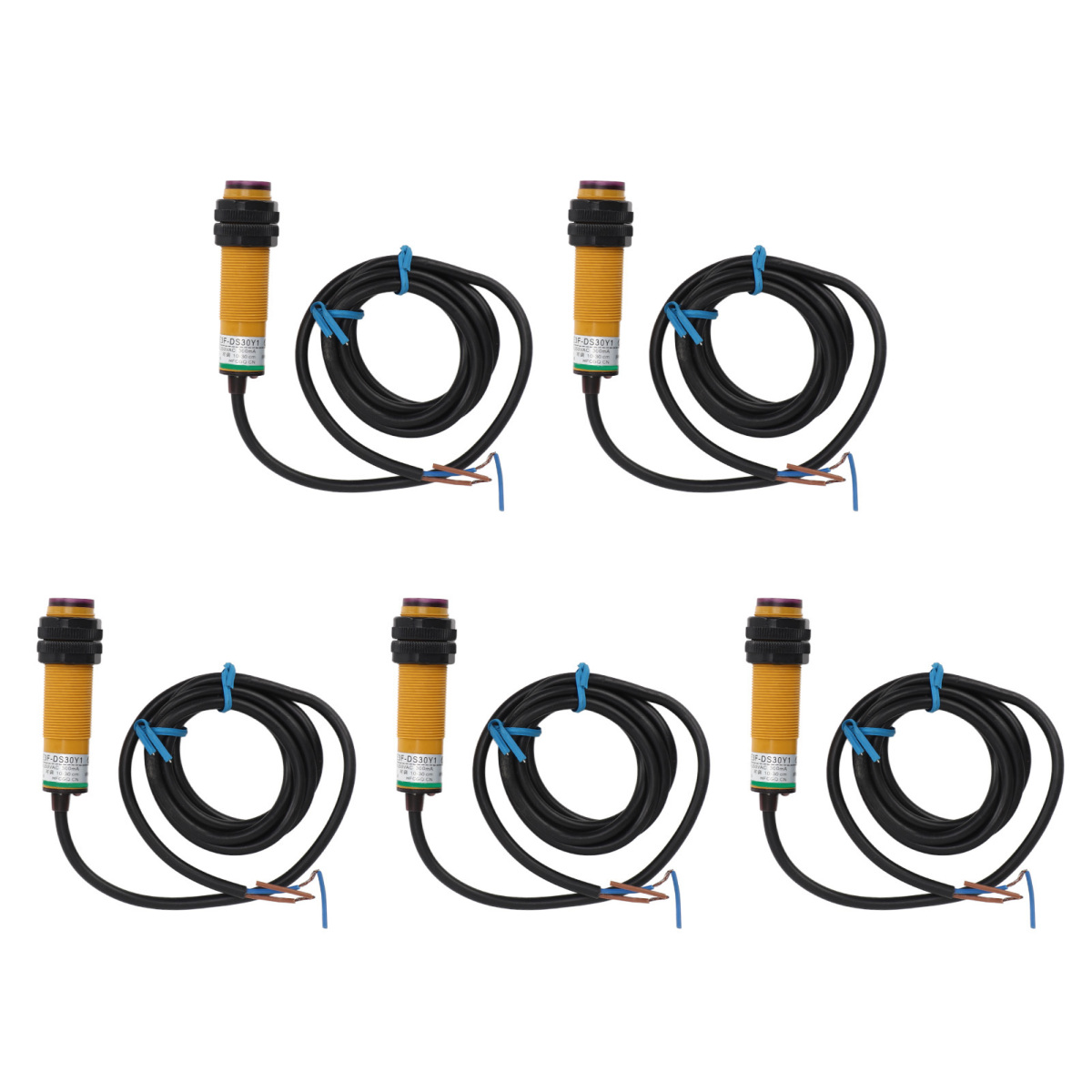 Packung Mit 5 Normalerweise Offenen Infrarot-lichtschranken, Erfassungsbereich 10 Bis 30 Cm, Schutzart Ip65, Lichtschranke 90–250 V Ac