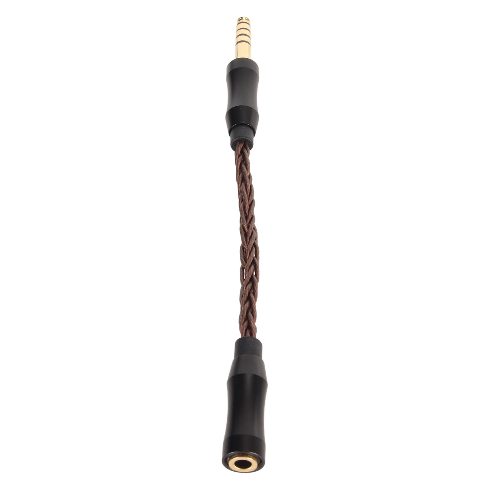 Vergoldetes 3,5-mm-auf-4,4-mm-kopfhöreradapterkabel, 3,5-mm-stereo-buchse Auf 4,4-mm-symmetrie-stecker, Bronzefarben