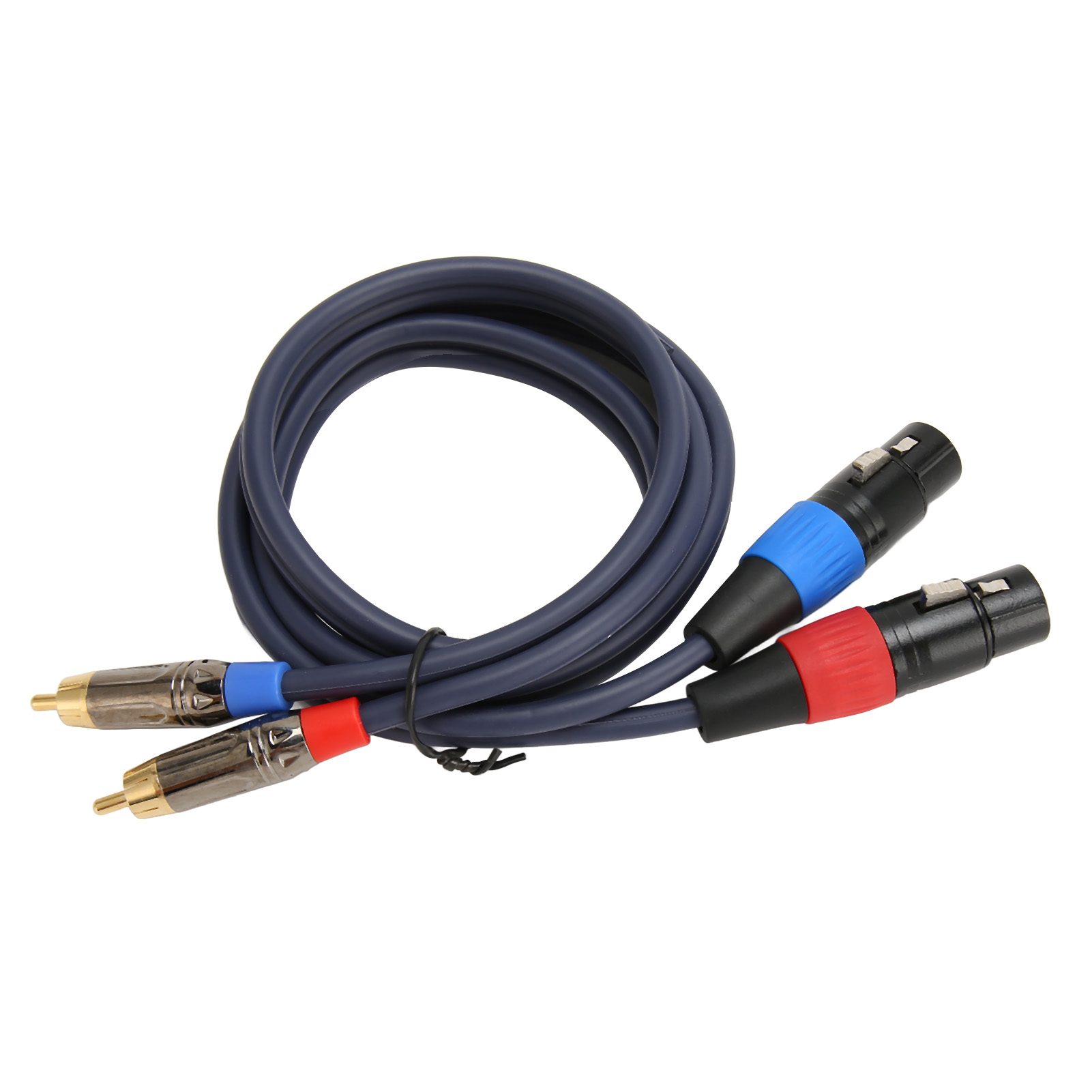 Professionelles Dual-xlr-auf-cinch-kabel, 24-karat-vergoldete Stecker, 2 Xlr-buchsen Auf 2 Cinch-stecker, 3 M / 9,8 Ft Hifi-audiokabel