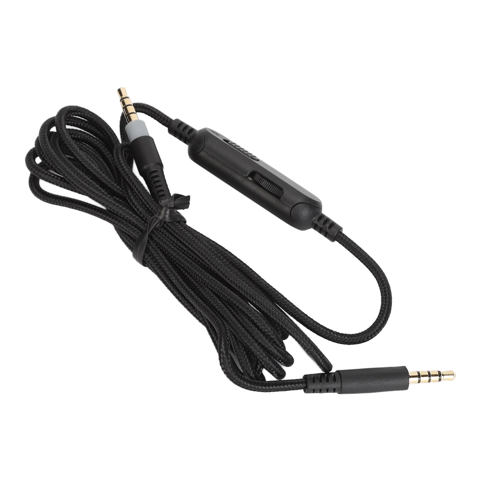 Ersatzkabel Für Hyperx Cloud Mix (g633/g933) Kopfhörer Mit 3,5-mm-klinkenstecker, Integrierter Stummschaltfunktion Und Lautstärkeregelung.