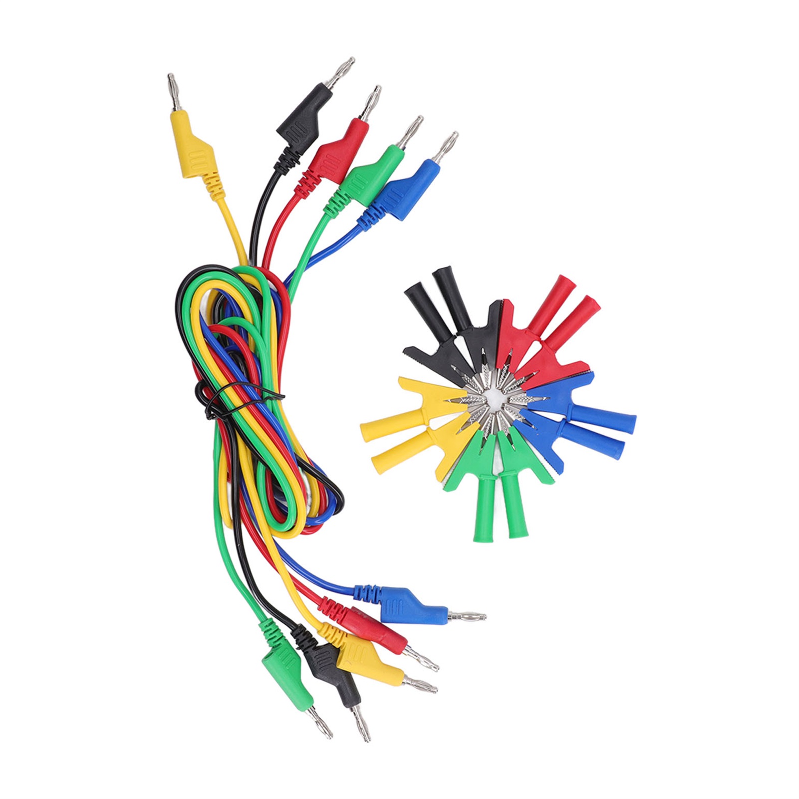 Prüfleitungssatz Mit Bananensteckern Und Krokodilklemmen, 4 Mm² Elektrischer Schaltungsprüfsatz Jt1016