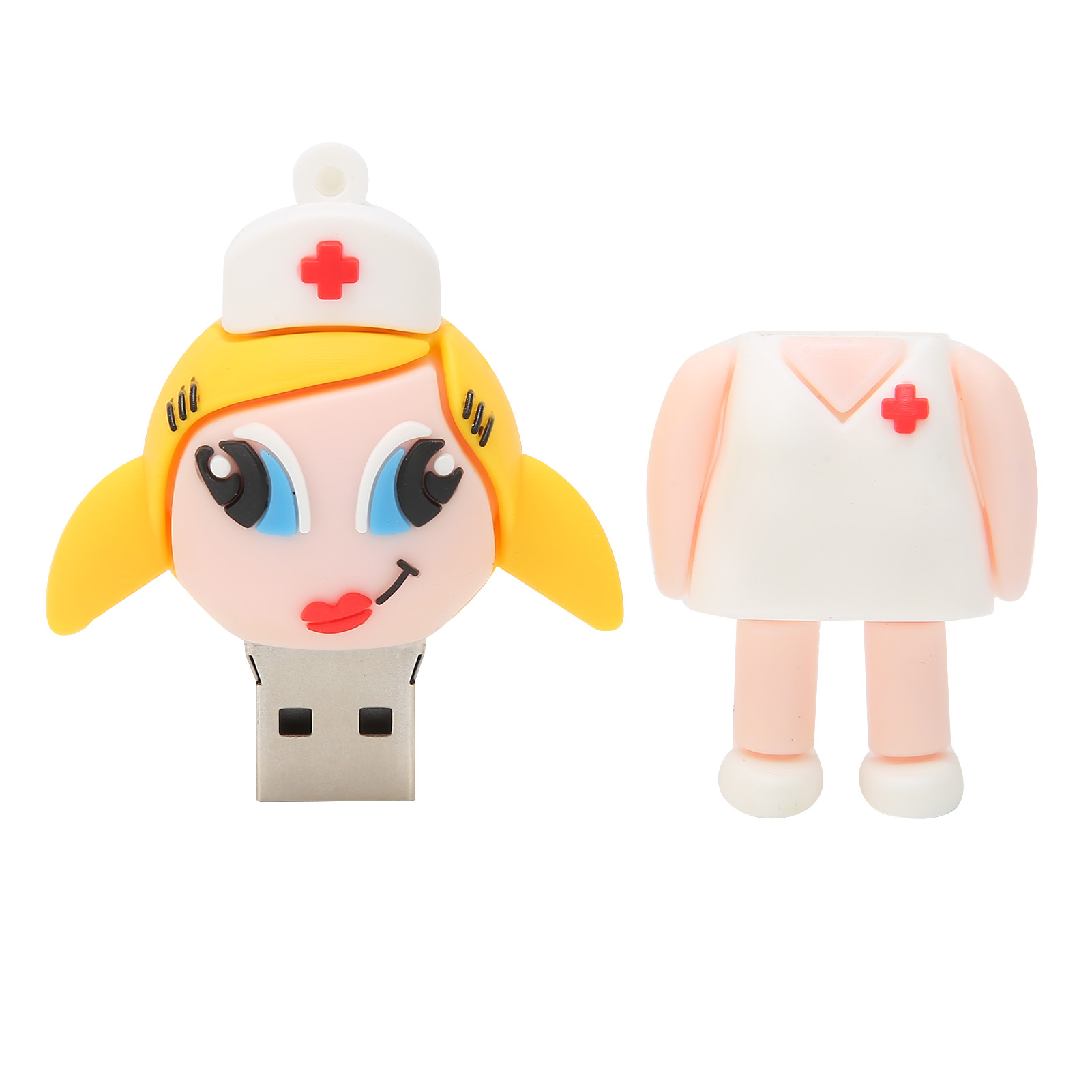 Usb-stick Im Cartoon-stil, Tragbare Festplatte Mit Großer Kapazität (128 Gb), Kompatibel Mit Computern Und Laptops.