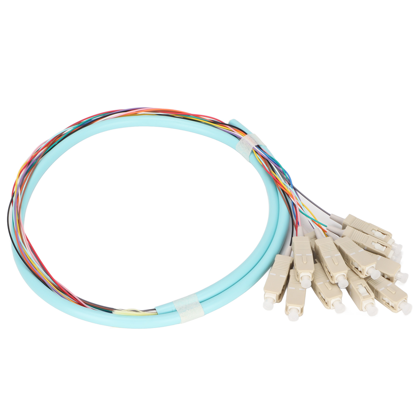 12-adriges Multimode-glasfaser-patchkabel, Keramikferrule, Geringe Einfügedämpfung, Für Instrumente