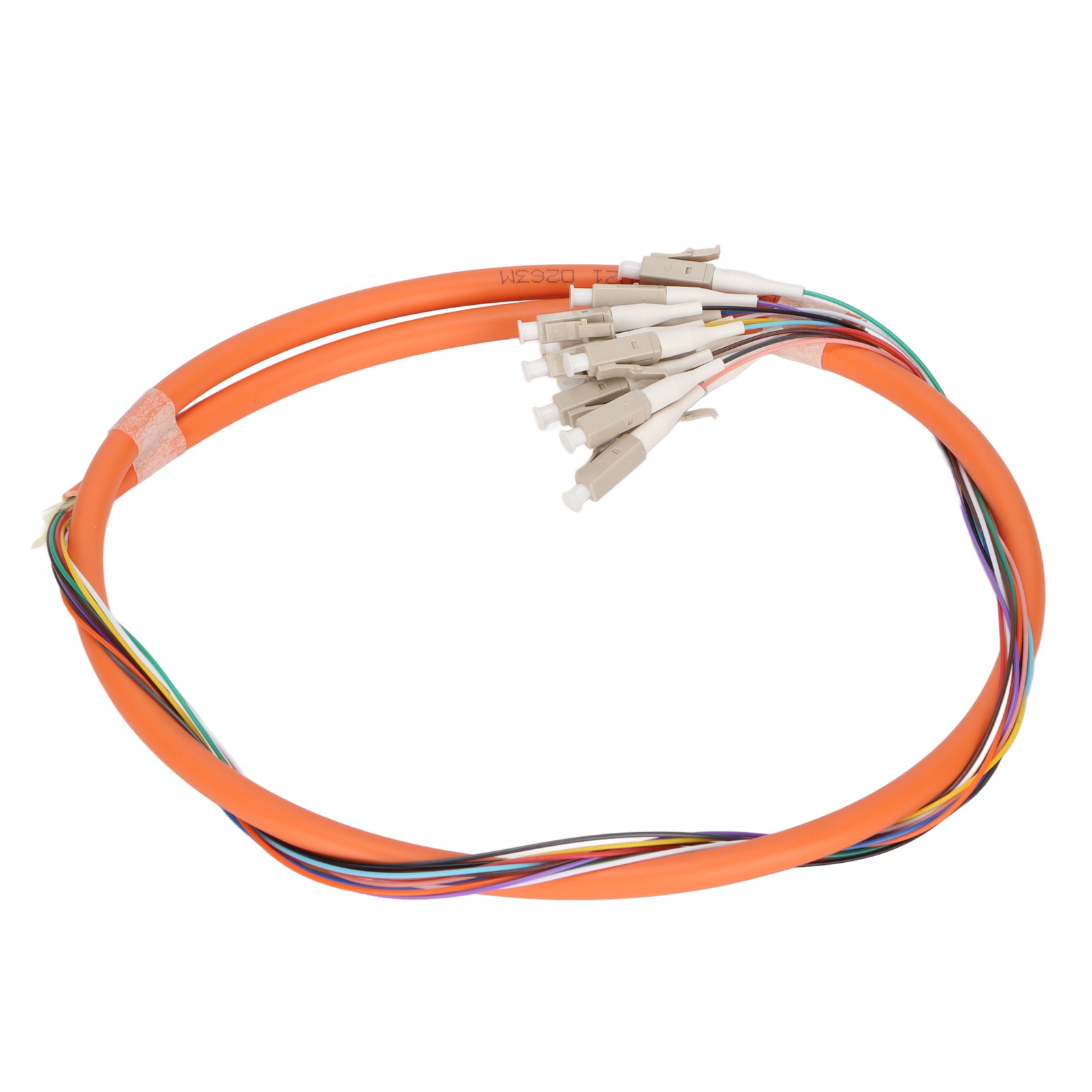 1,5 Meter/1,6 Yards Langes Glasfaserkabel, 12 Multimode-fasern, Geringe Einfügedämpfung, Patchkabel Mit Keramikferrule Für Telekommunikationszwecke