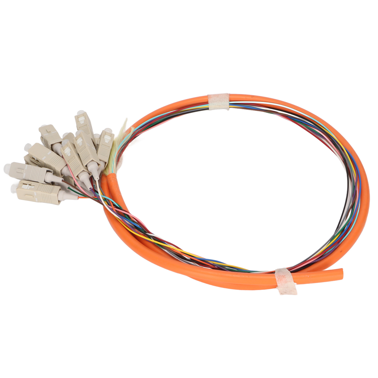 Meter Langes, 12-adriges Multimode-glasfaserkabel Mit Geringer Einfügedämpfung Und Keramikferrule Für Telekommunikationszwecke