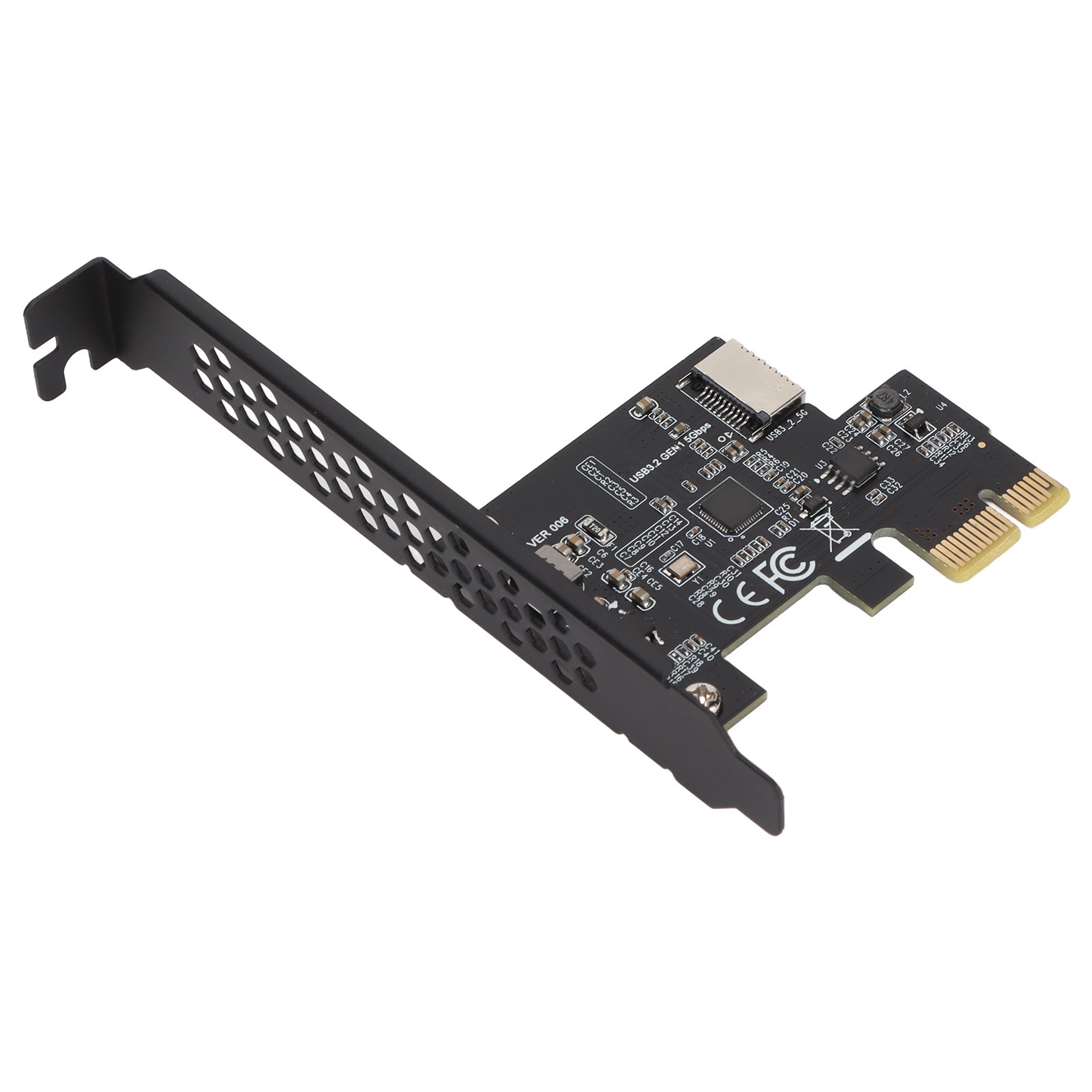 Usb 3.2 Pci-e Erweiterungskarte Mit Keramikkondensatoren Für Erhöhten Schutz Und Schnelle Übertragungsgeschwindigkeiten. Pc-kompatibel (schwarz).