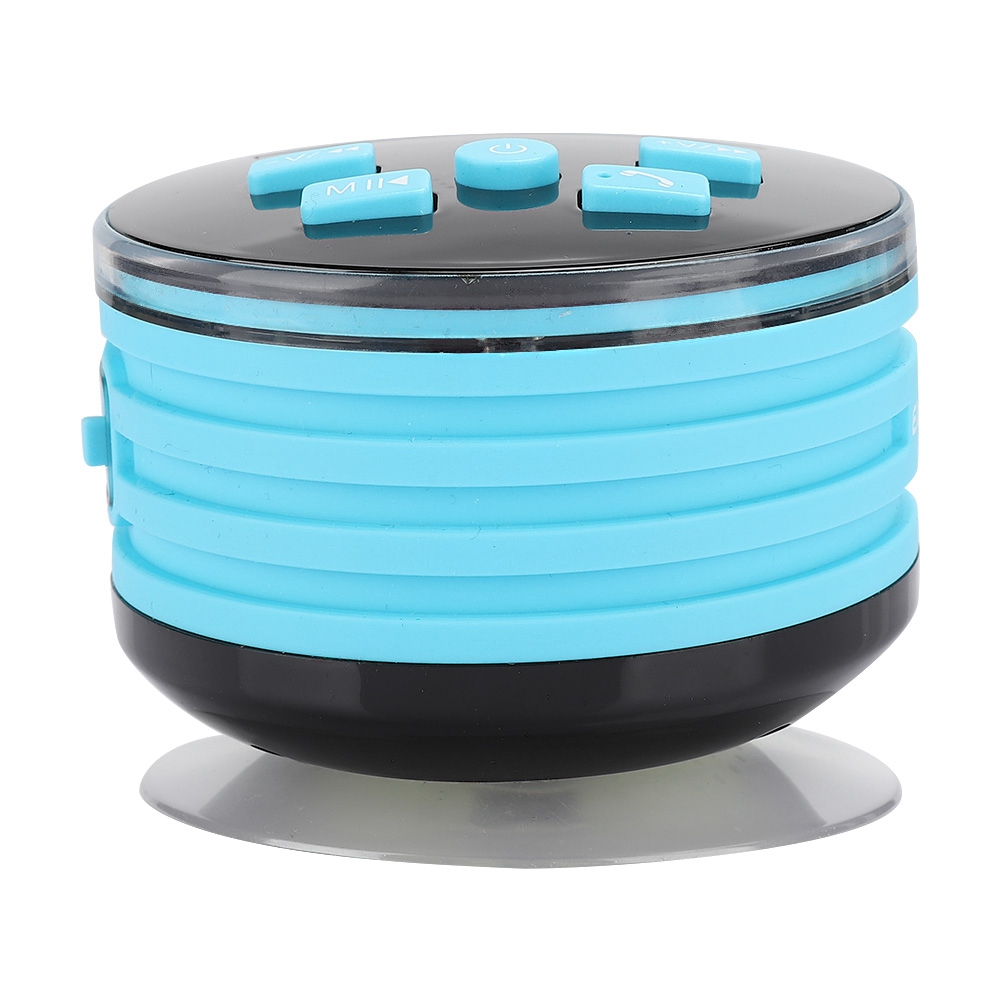 Tragbarer Bluetooth-lautsprecher (ipx7) Für Duschräume Mit Fm-subwoofer, Ambientebeleuchtung Und Saugnapf