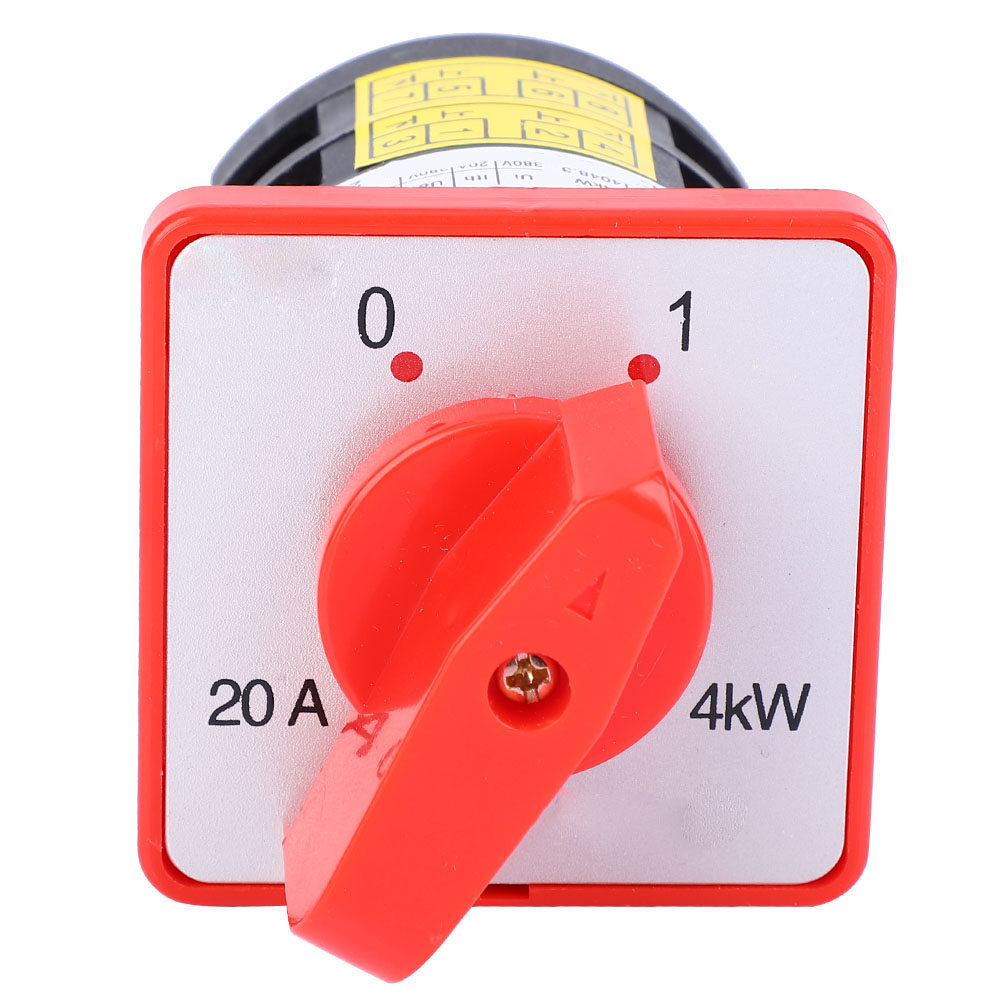 380v 20a 4kw Nockenwellengenerator, 6-polig, 3-positionen Ein/aus-wahlschalter
