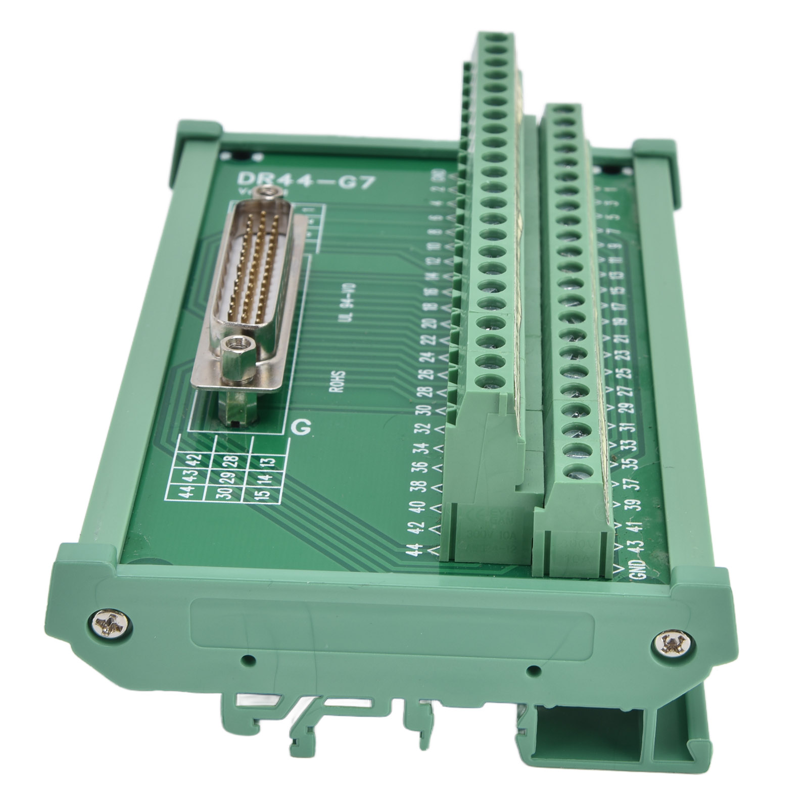 Dr44-g7 Umschaltklemmenblock, Steckerklemmenblock, Leiterplattenmodul, Steckerleistenplatine, 60 V Dc