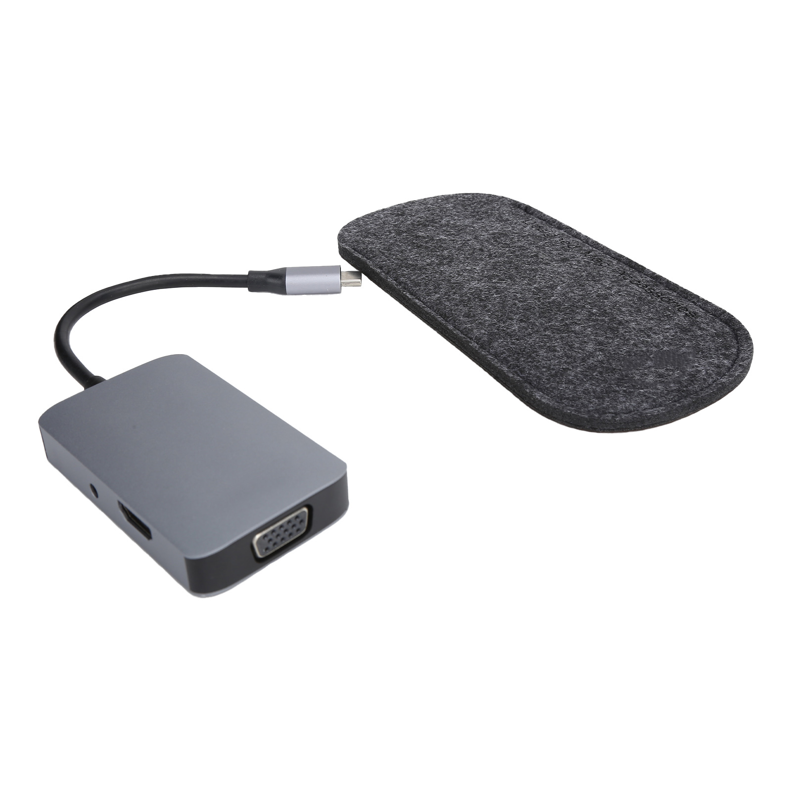 Usb-typ-c-zu-hub-adapter Für Computer Und Smartphones Mit Typ-c-schnittstelle