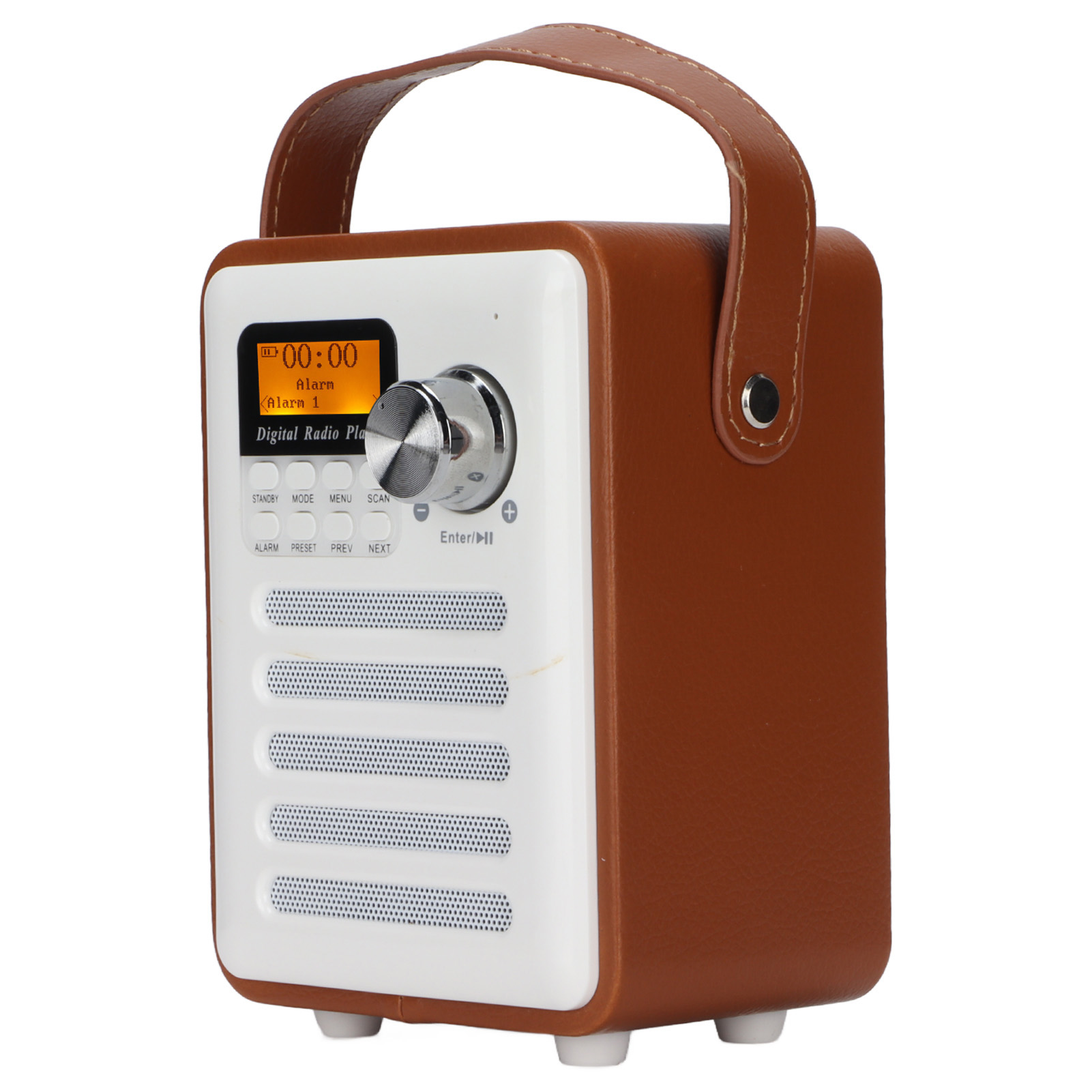 Mini-tragbarer Kabelloser Bluetooth-lautsprecher Mit Dab-radio Zum Hören Von Mp3-musik Und Fm-radio