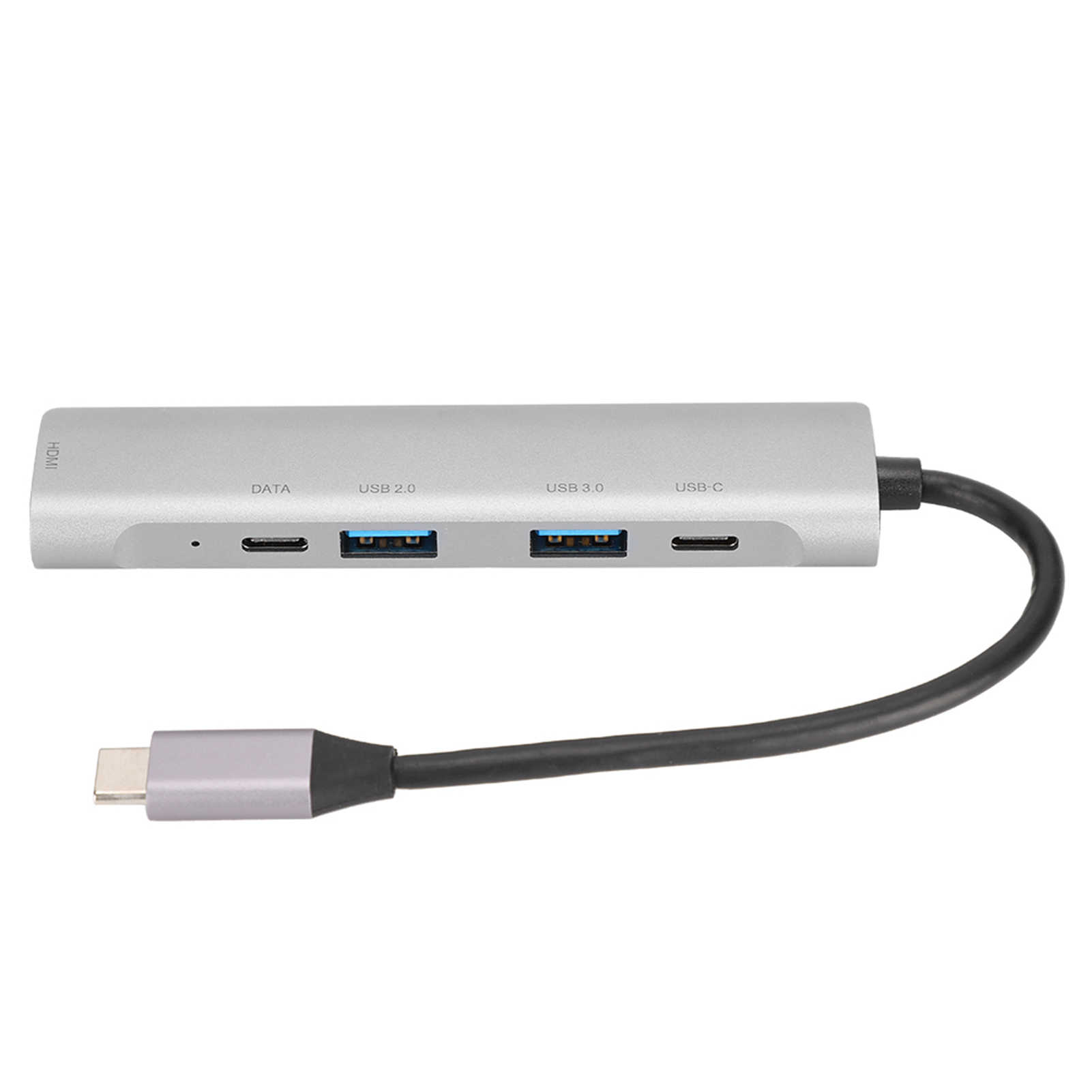 5-in-1 Usb-c-zu-hdmi-hub, 4k X 2k 30hz-videoadapter Für Fernseher Und Projektor, Usb 3.0/2.0-dockingstation