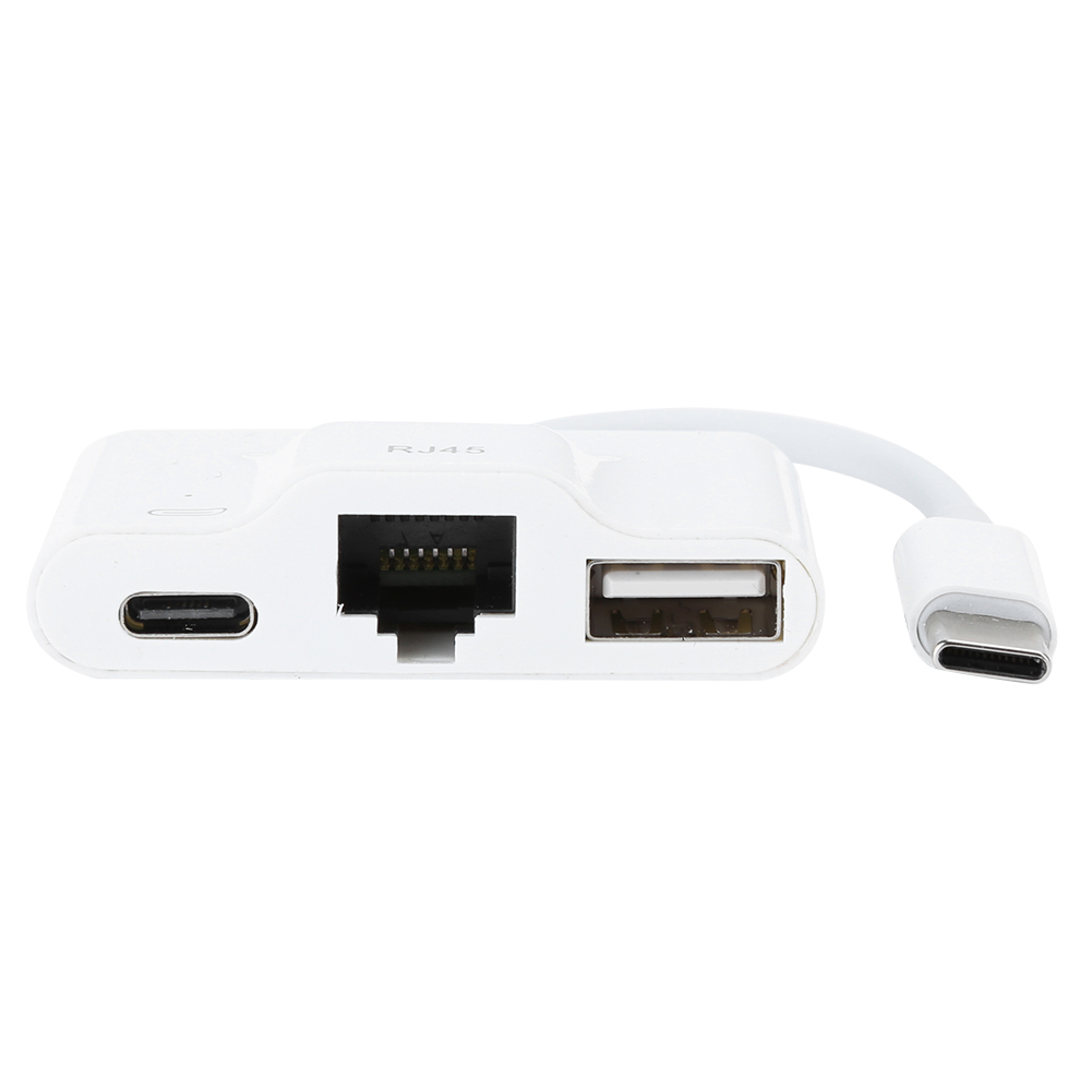Wiederaufladbarer Usb-typ-c-ethernet-adapter, Externe Kabelgebundene Netzwerkkarte Für Computer Und Tablets (rj45)