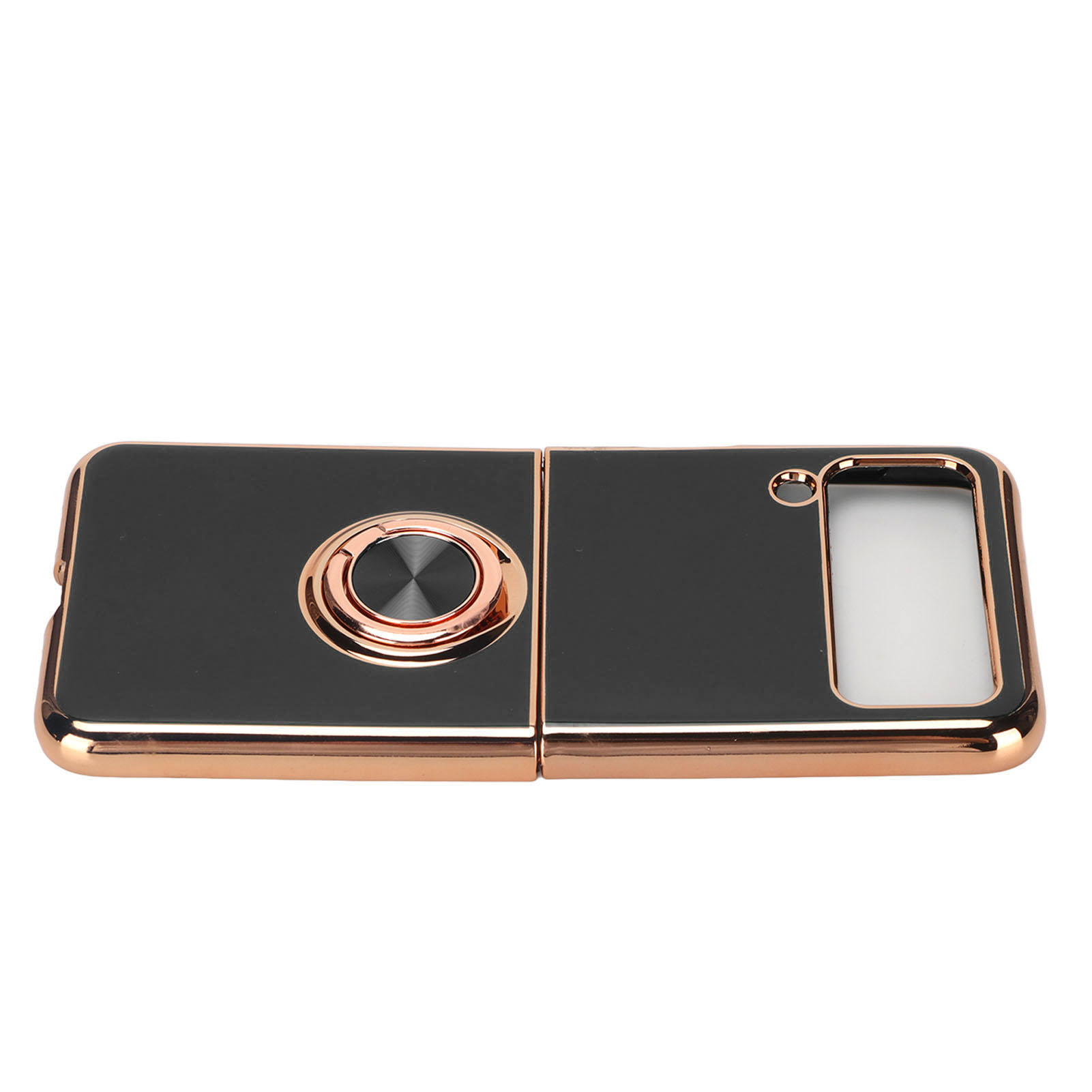 Magnetische Schutzhülle Für Das Z Flip 3 Smartphone (schwarz) Mit 360° Drehbarem Ständer Und Autohalterungsschlaufe.