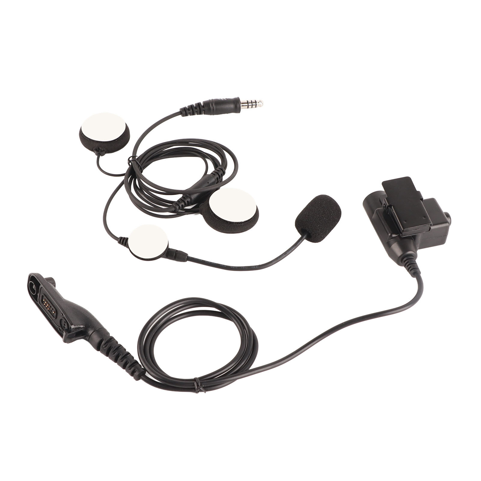 7,1 Mm In-ear-motorradhelm-kopfhörer Mit Ptt-taste U94, Kompatibel Mit Motorola Xir P8268, P8668, Dp4400 Und Dp4800.