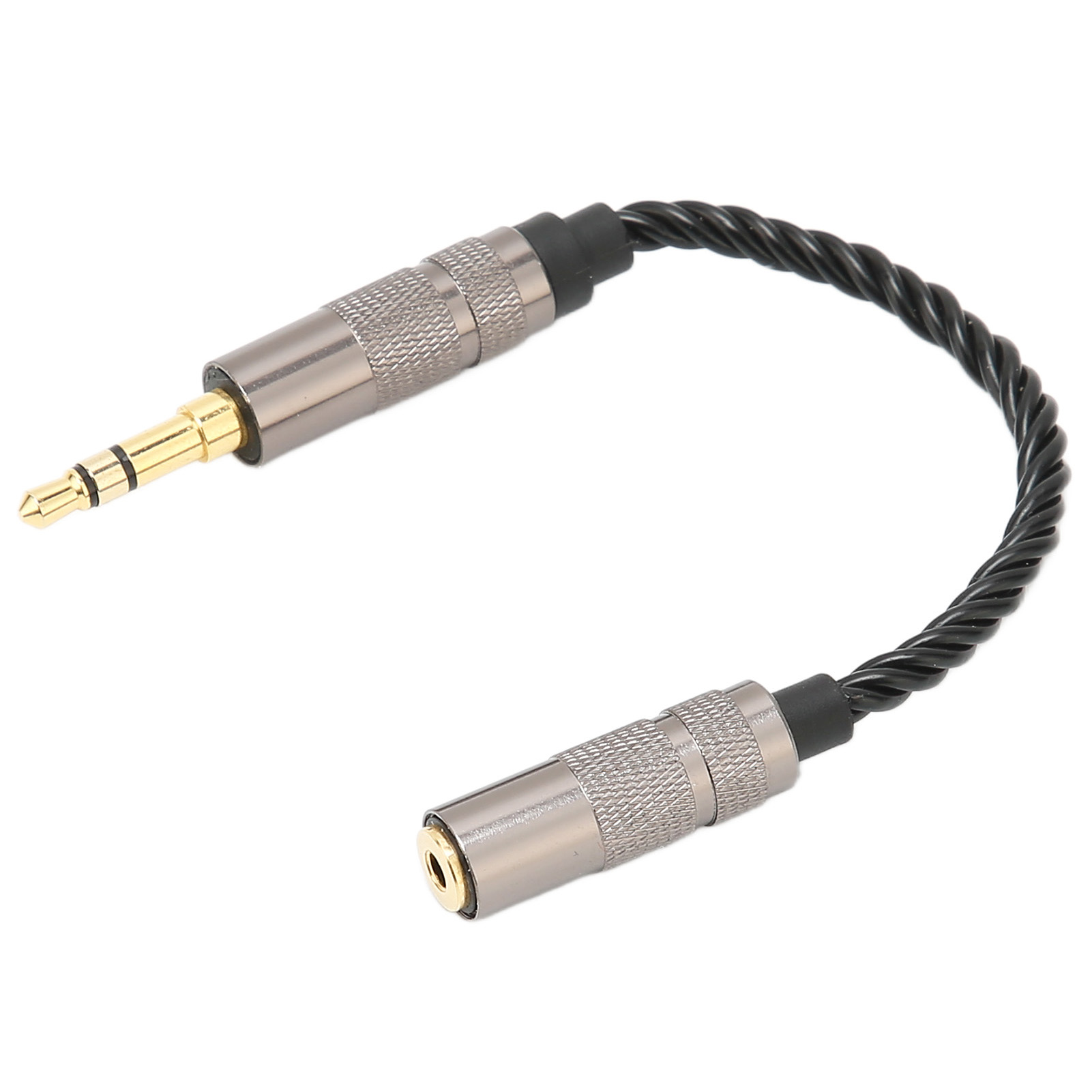 Tragbarer, Versilberter Kupfer-kopfhöreranschlussadapter, 3,5-mm-stecker Auf 2,5-mm-buchse