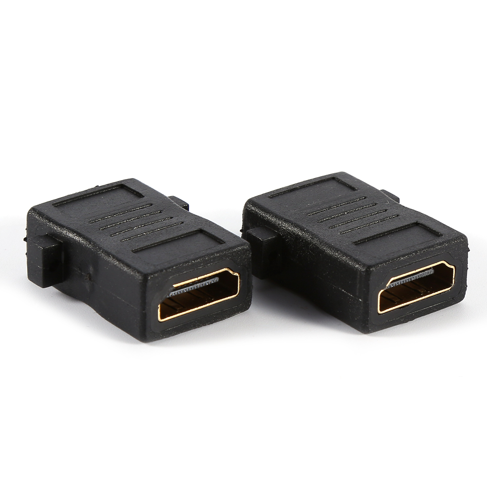 Vergoldete Wanddose Mit Zwei Hdmi-anschlüssen Und Ethernet-anschluss Für Heimkino, Dvd-player Und Fernseher.
