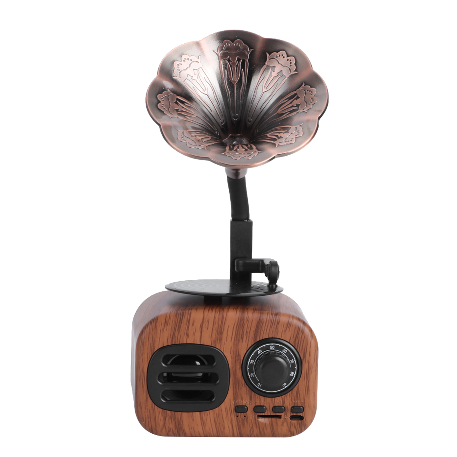 Kreativer Retro-bluetooth-lautsprecher Mit Integriertem Musikplayer Für Pc, Smartphone Und Tablet. Kompatibel Mit Pc, Smartphone Und Tablet.