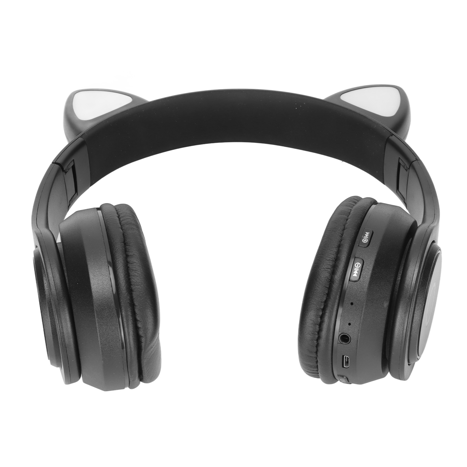 B39 Bluetooth-kopfhörer Mit Katzenohren, Niedlich, Einstellbarer Bass, Tragbar, Kabellos, Mit Audiokabel Für Kinder (schwarz)