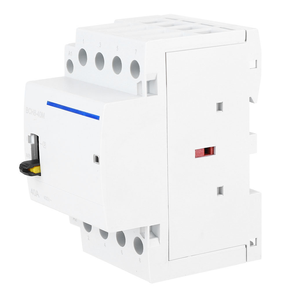 Bch8-40m 230v 4p 40a Ac Modularer Haushaltsschütz Mit Manuellem Steuerschalter (4nc)
