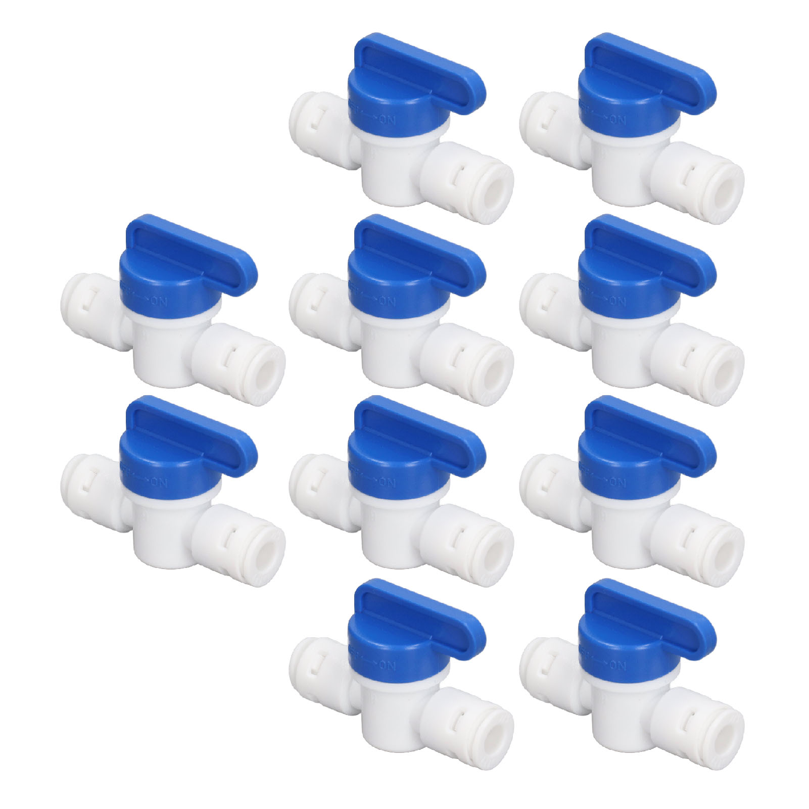 Packung Mit 10 Mini-inline-kugelhähnen Mit Schnellabsperrschalter Für Wasserschläuche, Schnellanschlusszubehör Für 1/4-zoll-wasserfilter