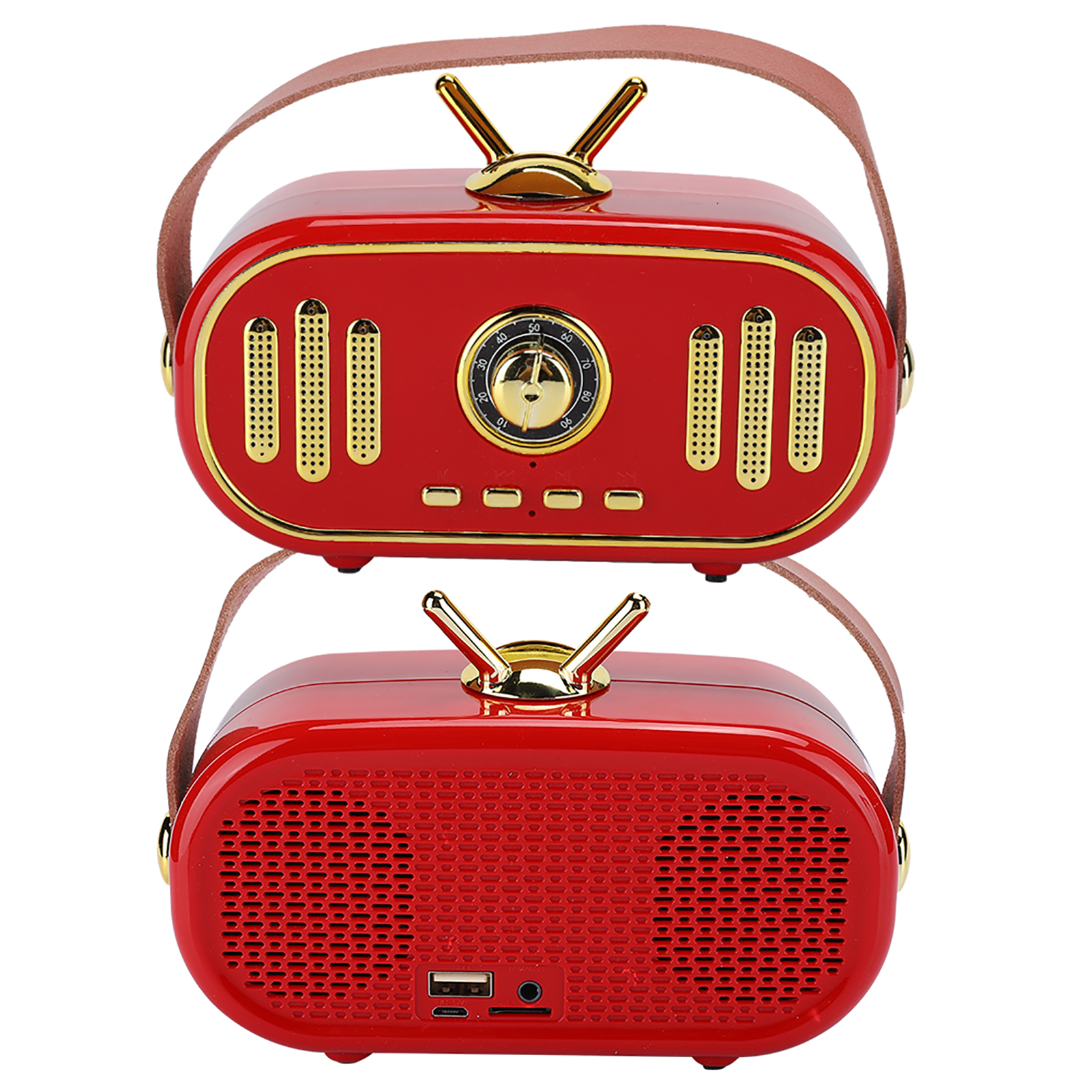 Mini Tragbarer Retro-bluetooth-lautsprecher Mit Integriertem Musikplayer
