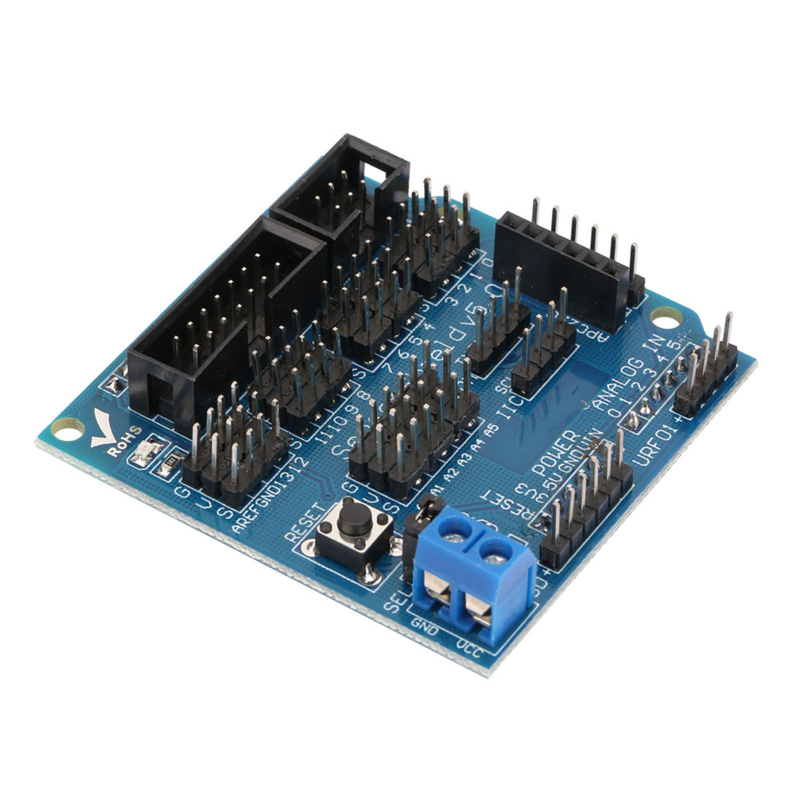 Sensor Shield V 5.0 Erweiterungsplatinenmodul Mit Unterstützung Für Ultraschallsensoranschluss Und S/p 12864-anschluss
