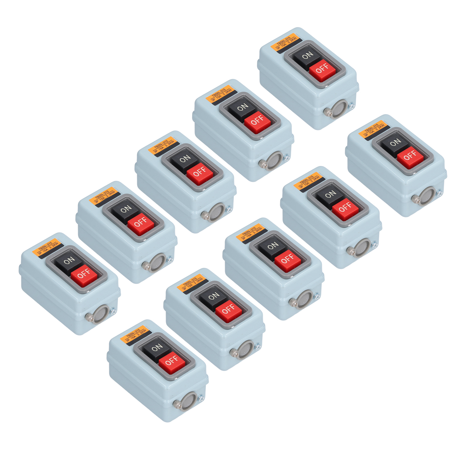 10 Drehstrom-anlaufschalter, Drucktaster, 2-positionen-steuerstation Tbsn-315 380 V 15 A