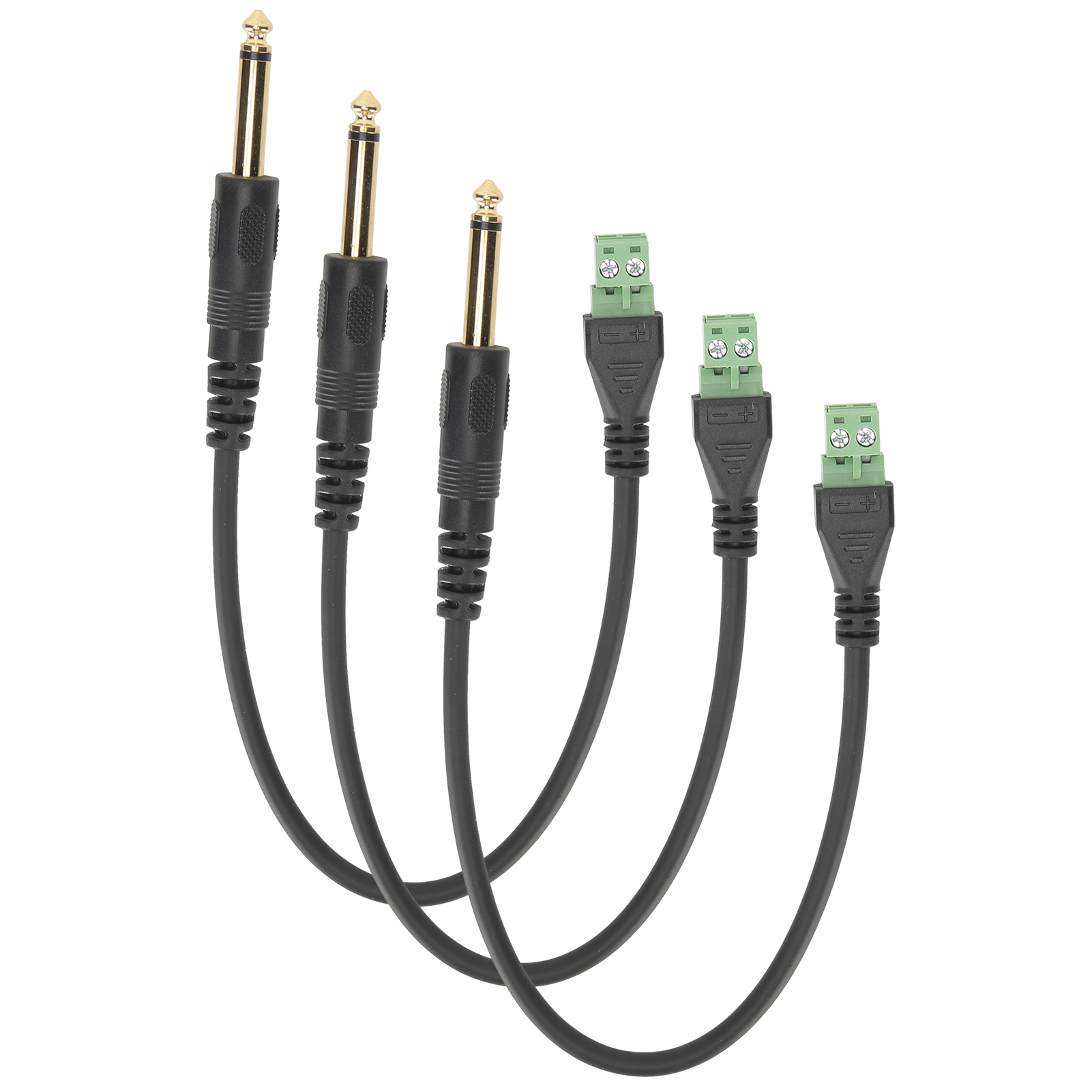 Lötloser 6,35-mm-mono-audiokabeladapter Mit Goldbeschichtung (3er-pack)