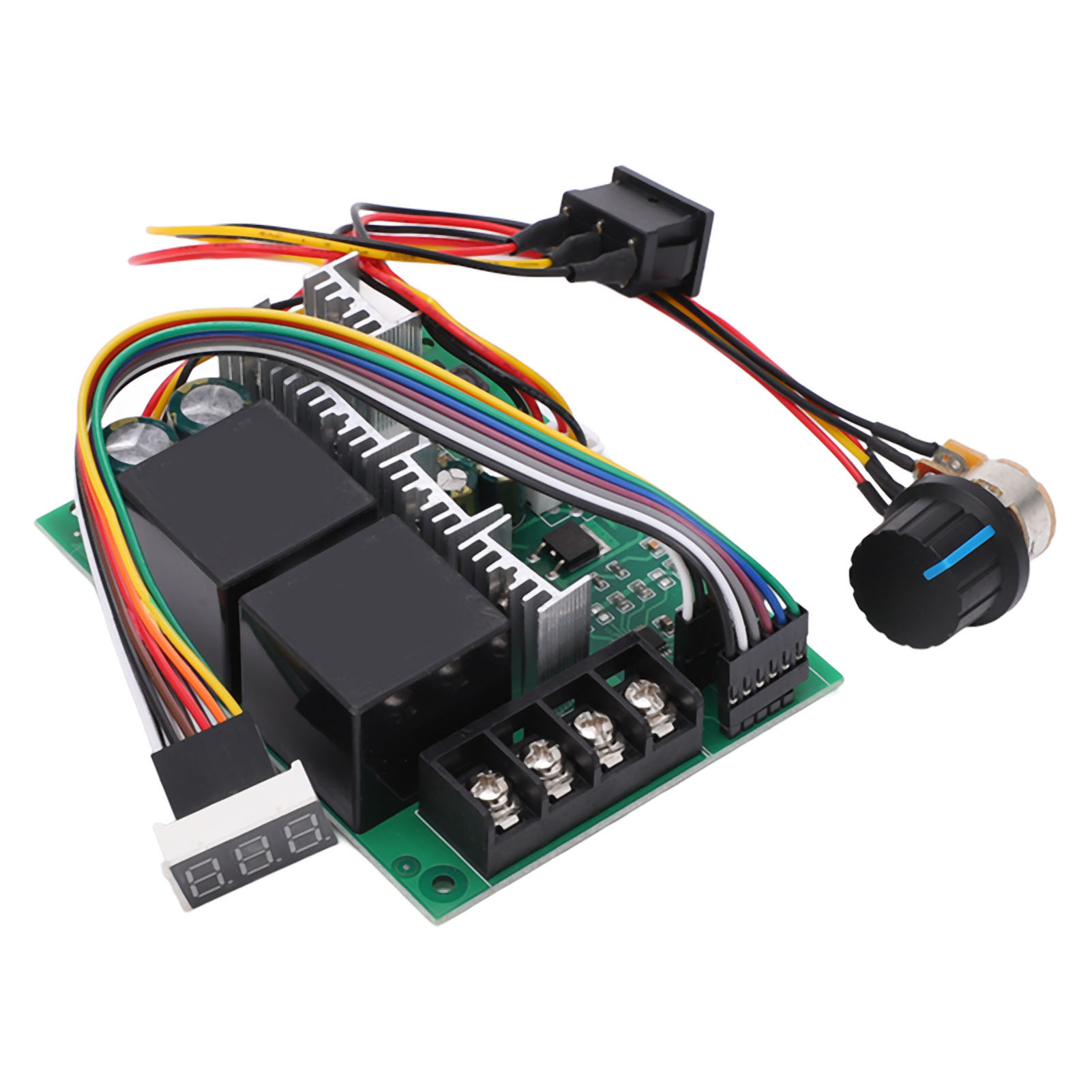 Drehzahlregler Für 12-24v 60a Gleichstrommotoren Mit Rechts-/linkslauf-schalter Und Digitalanzeige